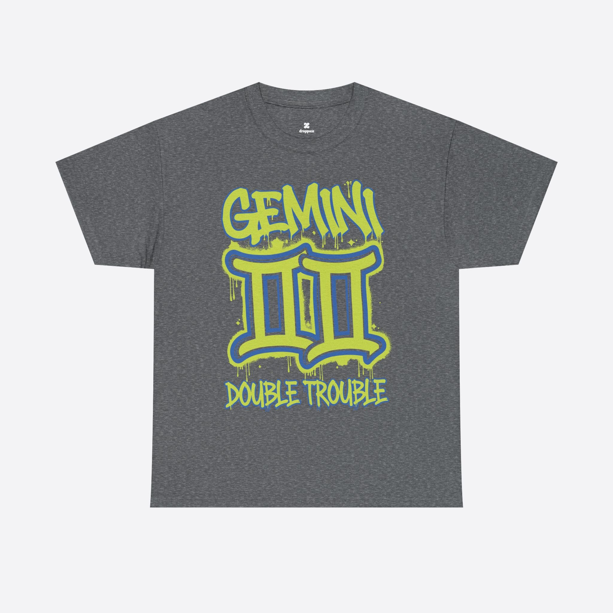 Gemini Zodiac - Double Trouble, Split Personality - Unisex T-Shirt