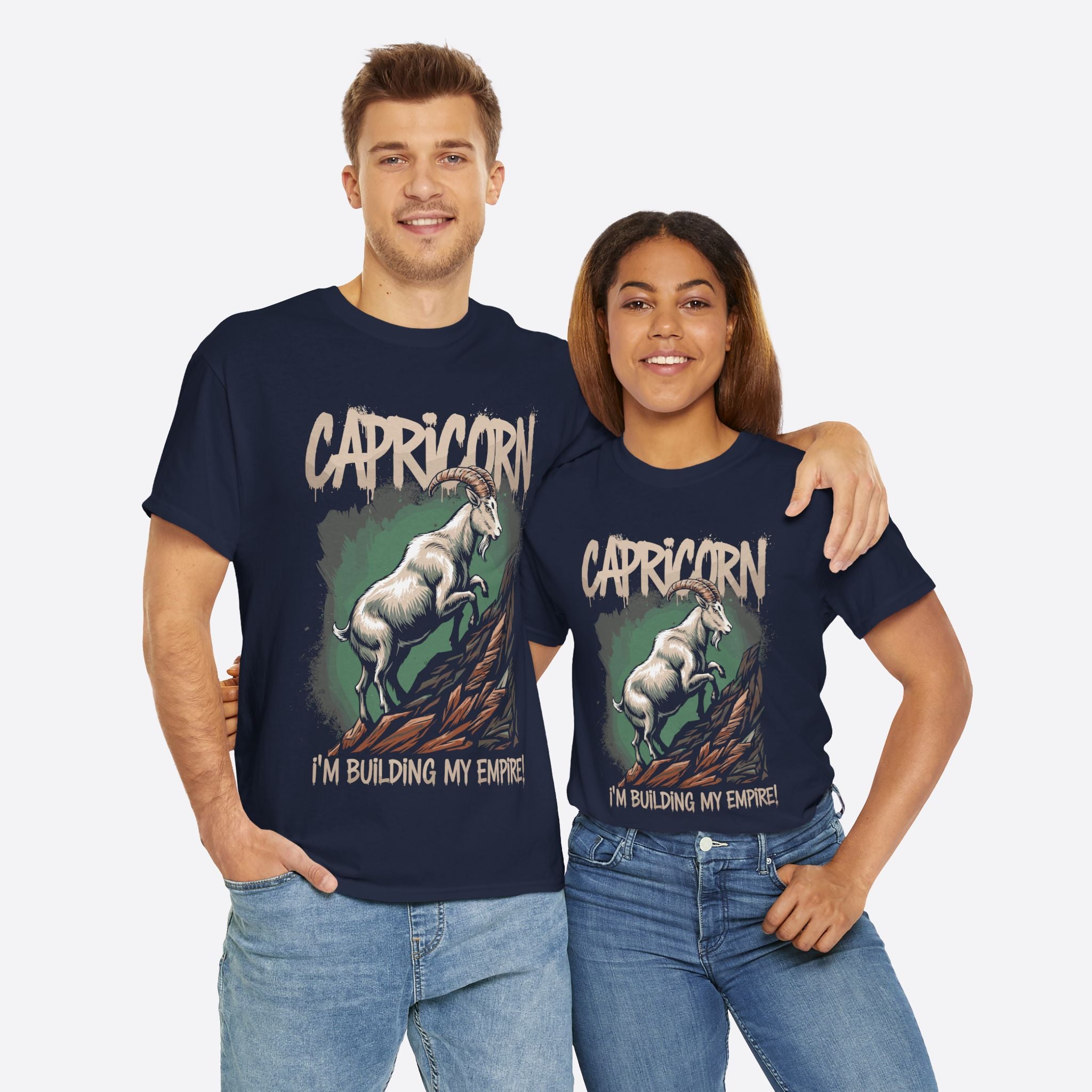 Capricorn Zodiac - I’m Building My Empire, Hustle to the Peak - Unisex T-Shirt