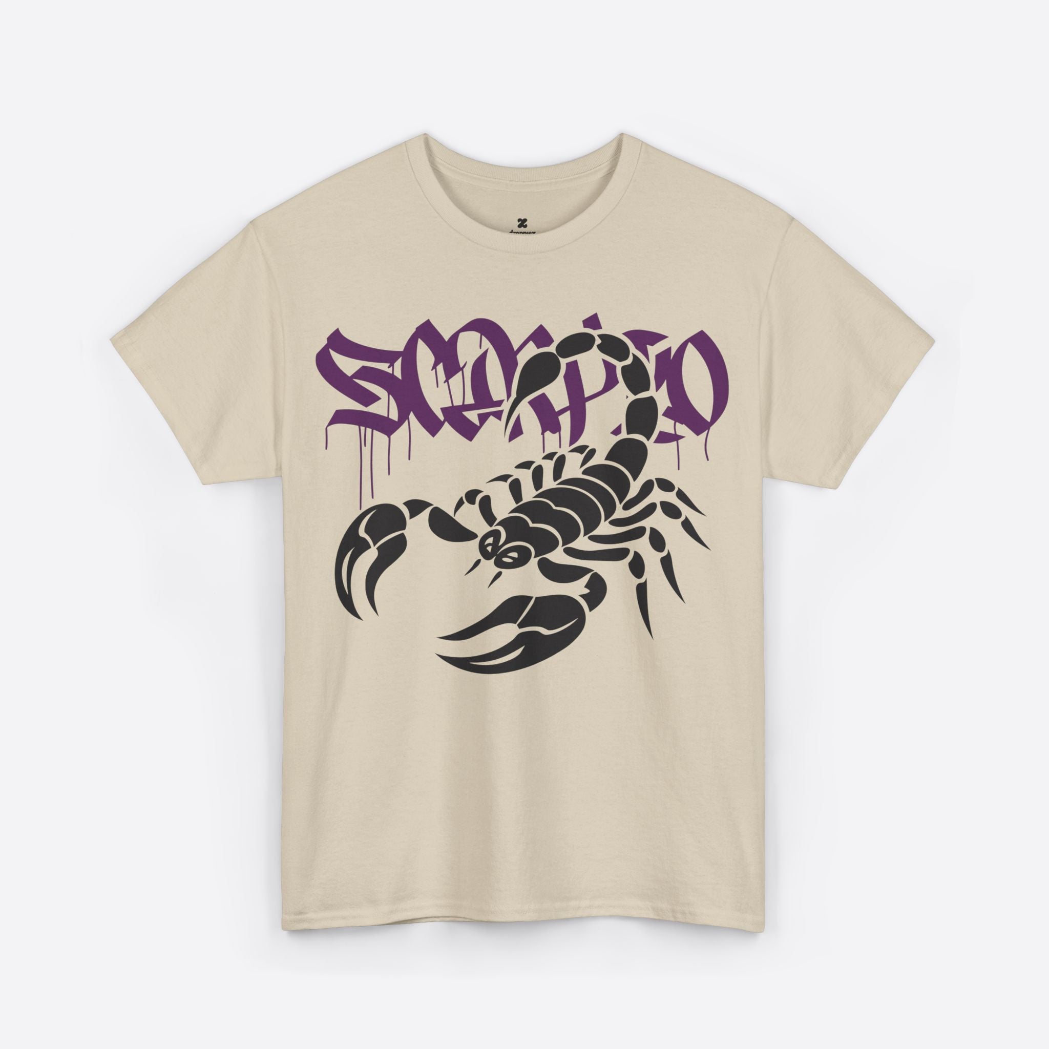 Scorpio Zodiac - Purple Graffiti Scorpion Graphic Tee - Unisex T-Shirt