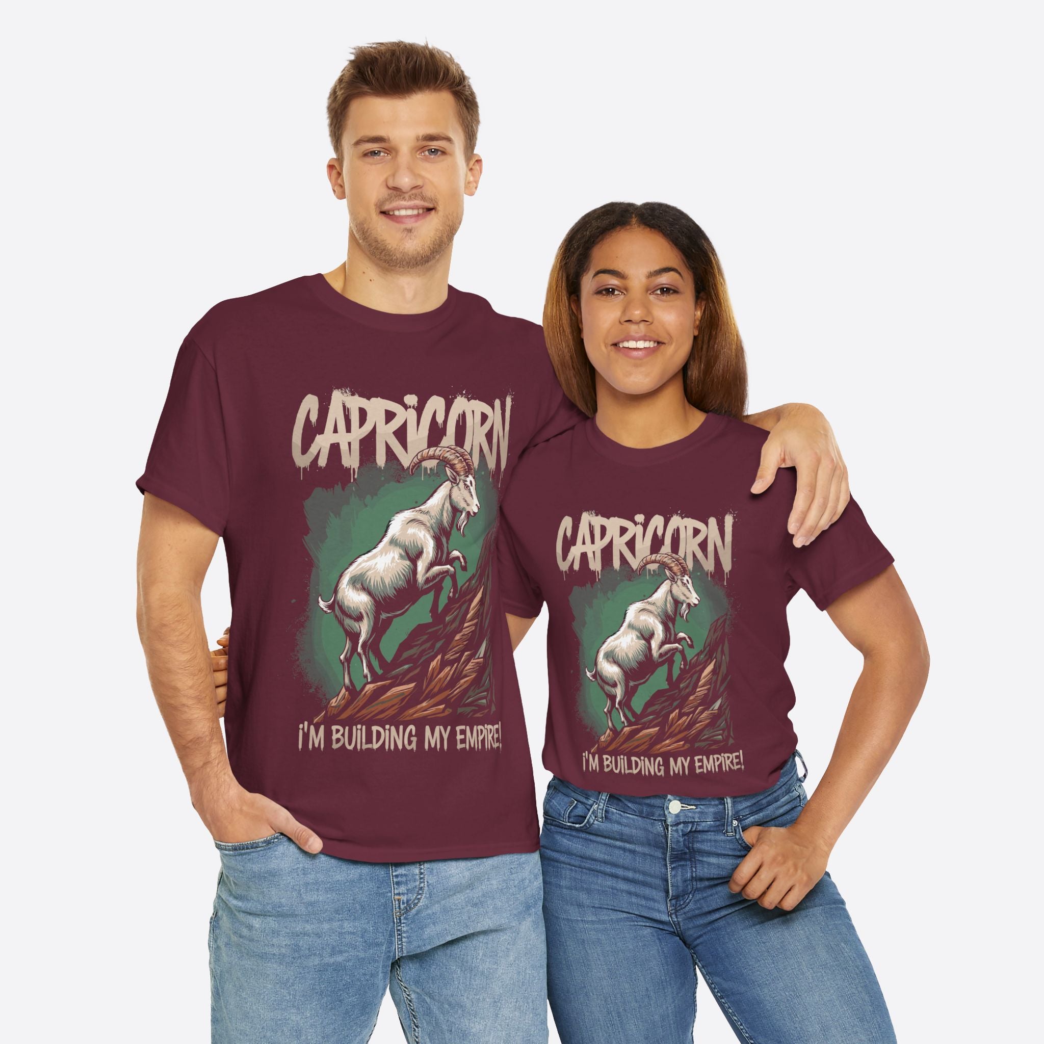 Capricorn Zodiac - I’m Building My Empire, Hustle to the Peak - Unisex T-Shirt