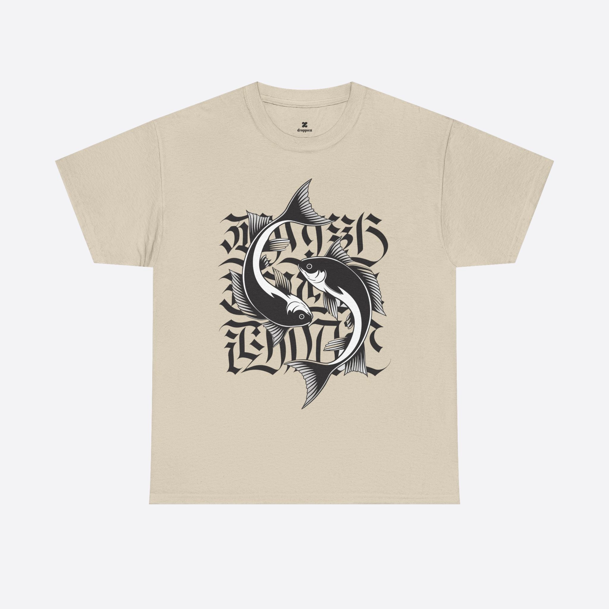 Pisces Zodiac - Flowing Fish Tee - Unisex T-Shirt