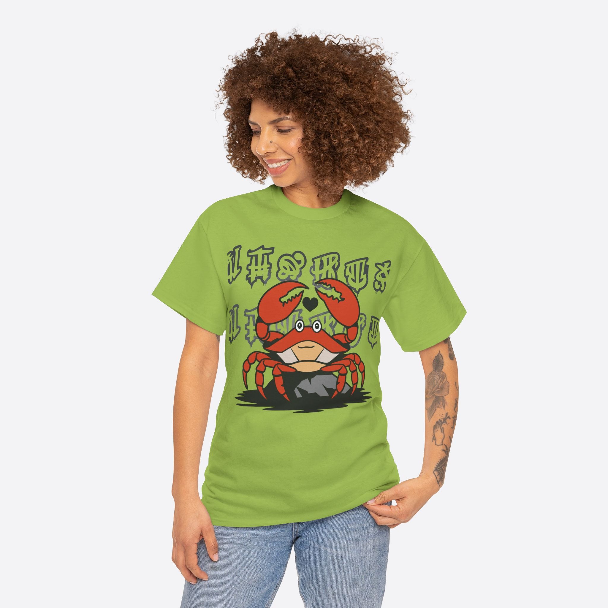 Cancer Zodiac - Cute Crab Heart Graphic Tee - Unisex T-Shirt