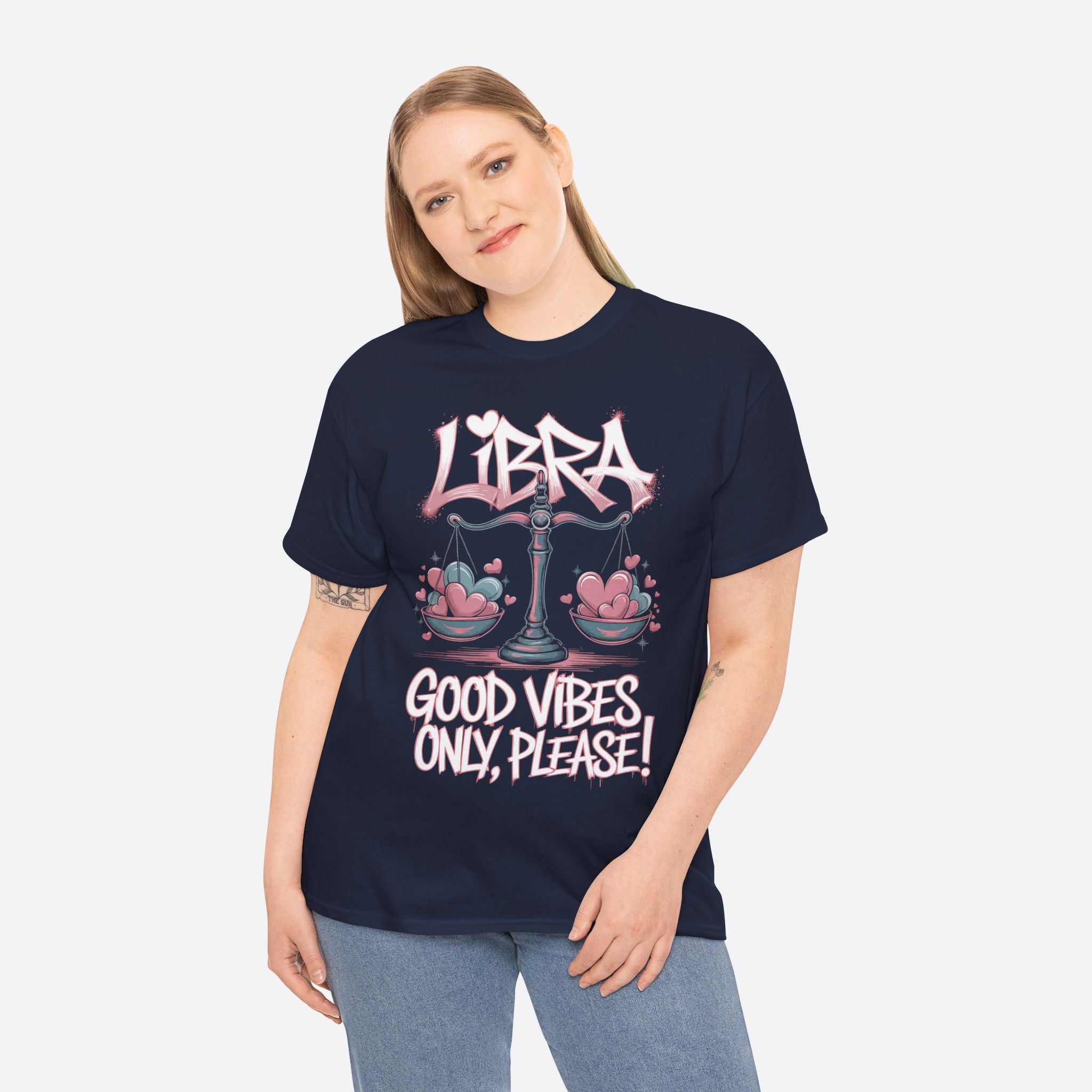 Libra Zodiac - Peaceful Life, Good Vibes Only Please - Unisex T-Shirt