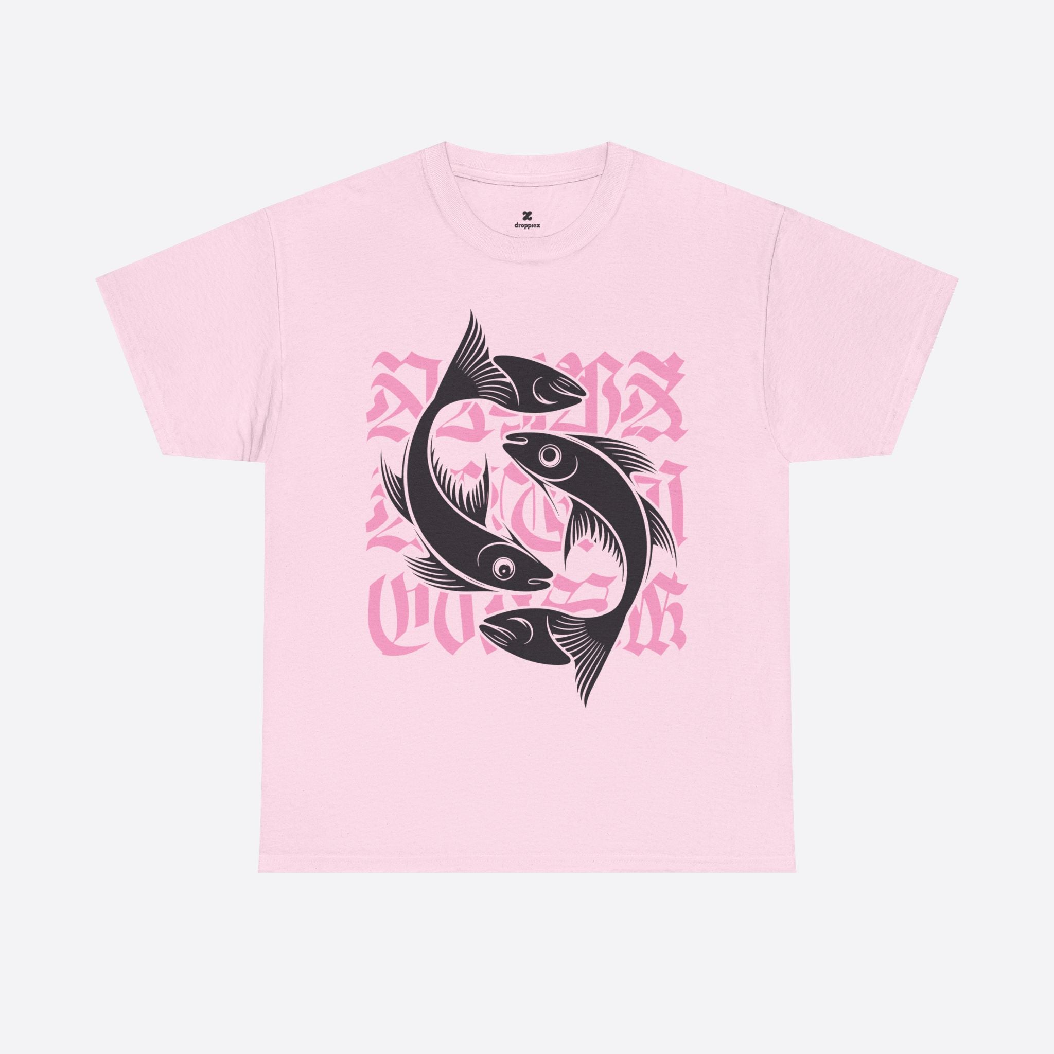 Pisces Zodiac - Pink Flow Harmony Fish Tee - Unisex T-Shirt