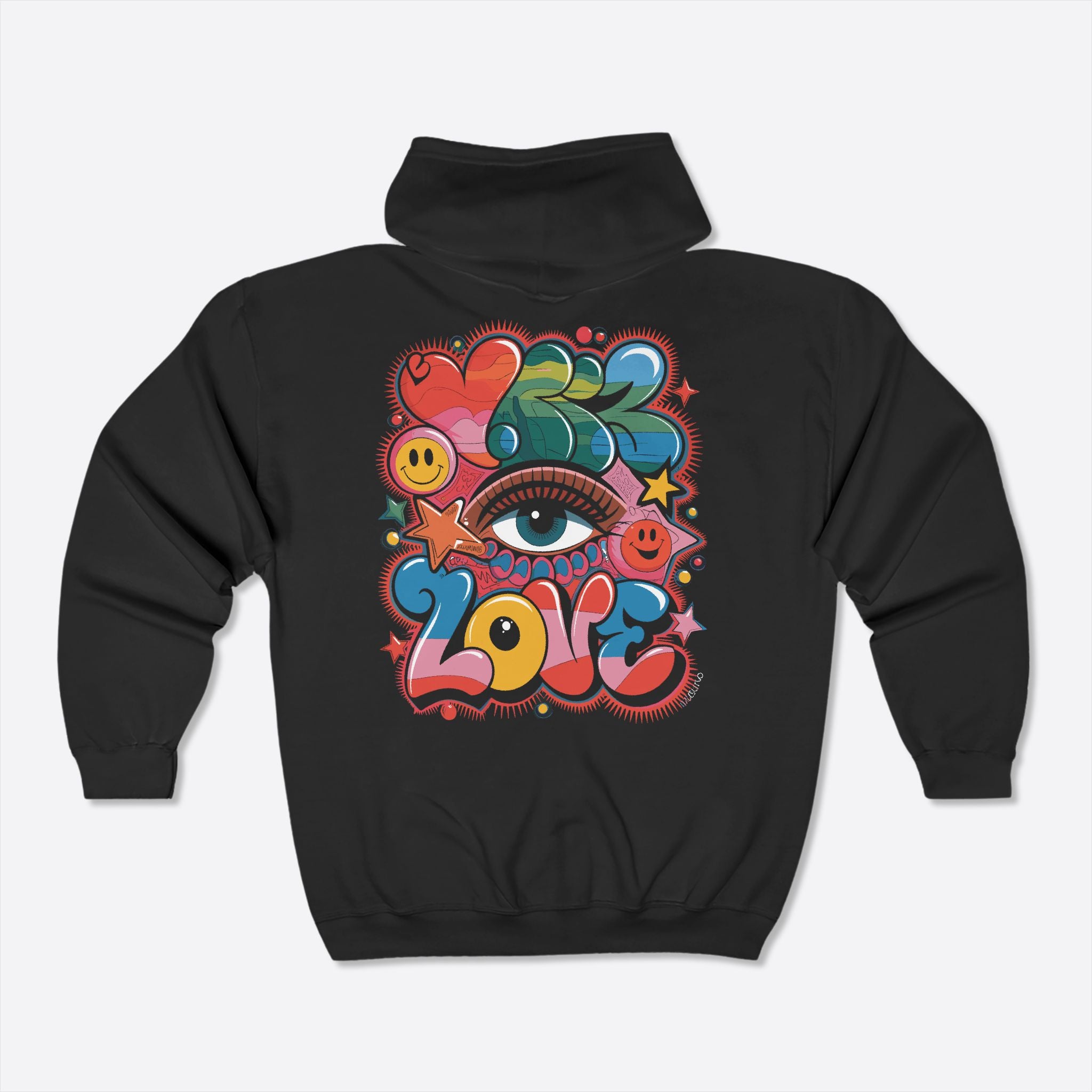 Love and Light Unisex Zip-Up Hoodie – Radiant Affection