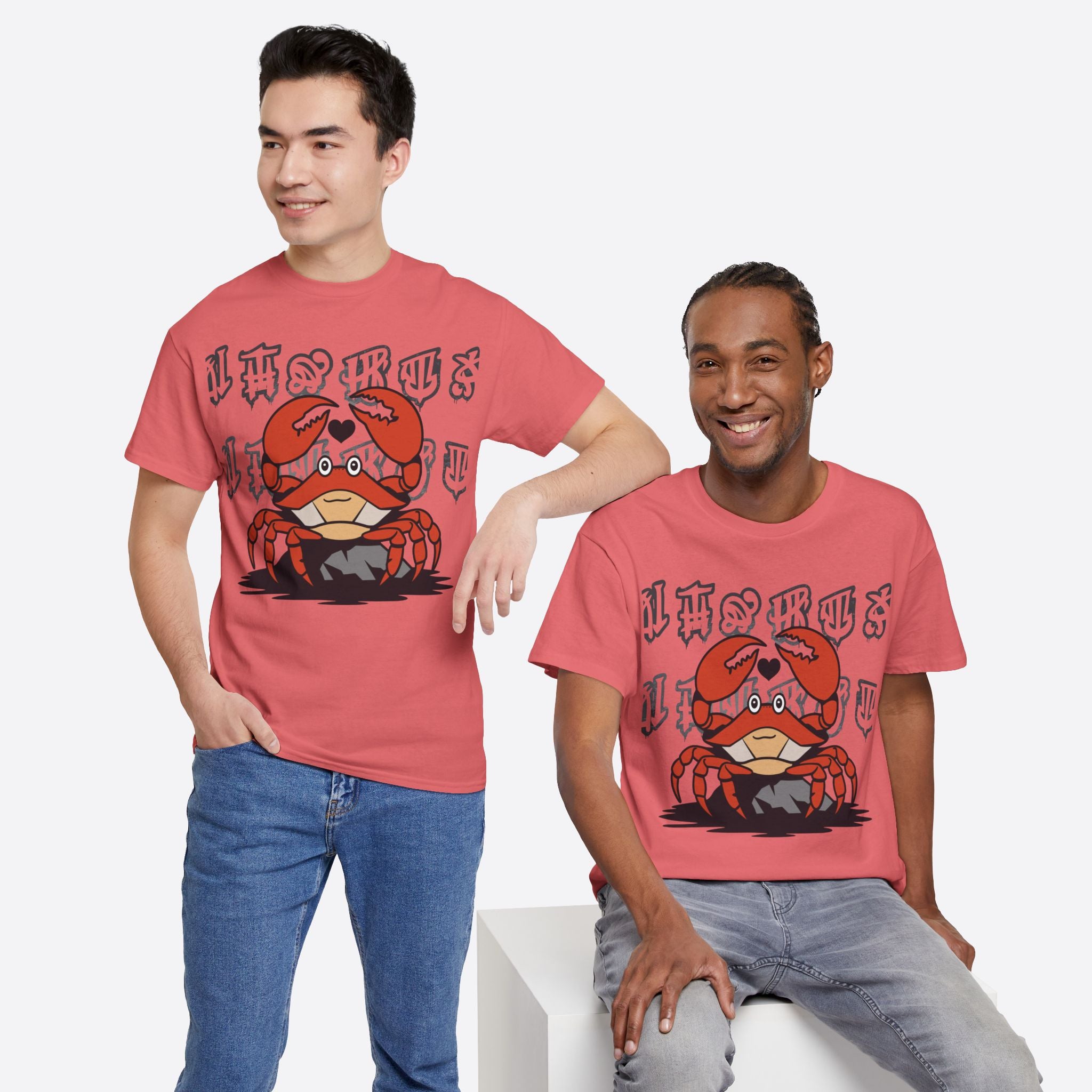 Cancer Zodiac - Cute Crab Heart Graphic Tee - Unisex T-Shirt