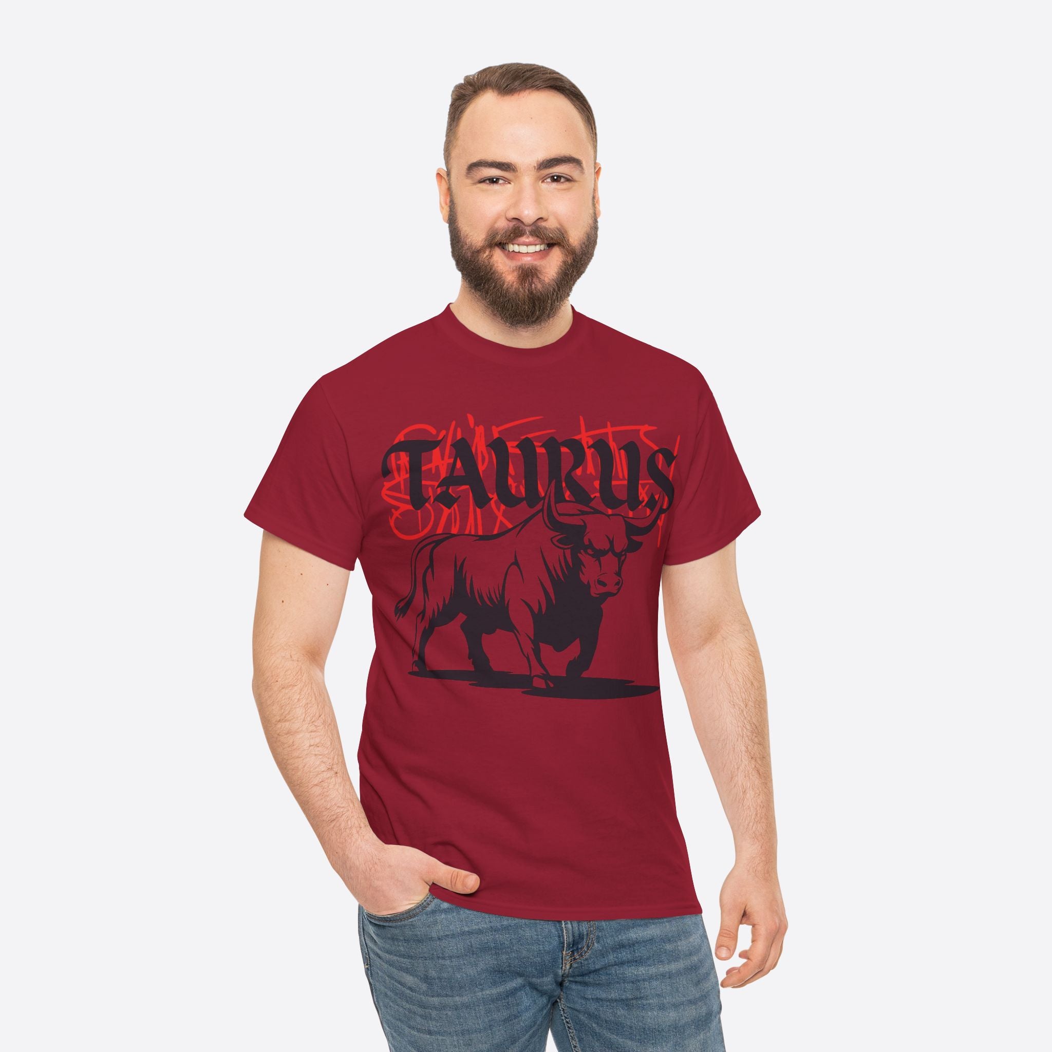 Taurus Zodiac - Graffiti Taurus Bull Graphic Tee - Unisex T-Shirt