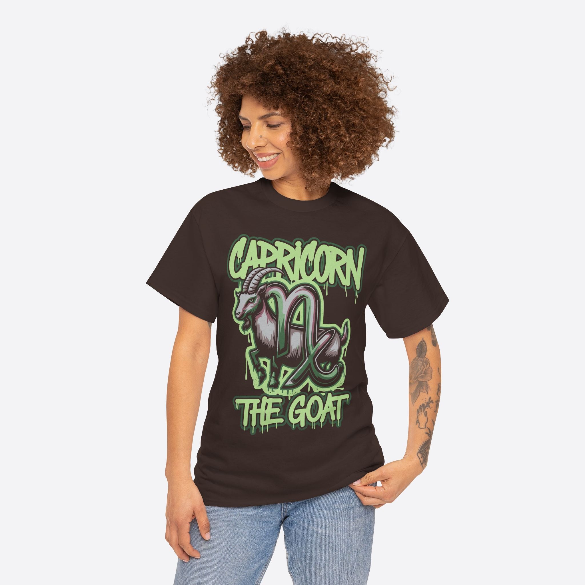 Capricorn Zodiac - The Goat Graffiti Hustle Tee - Unisex T-Shirt