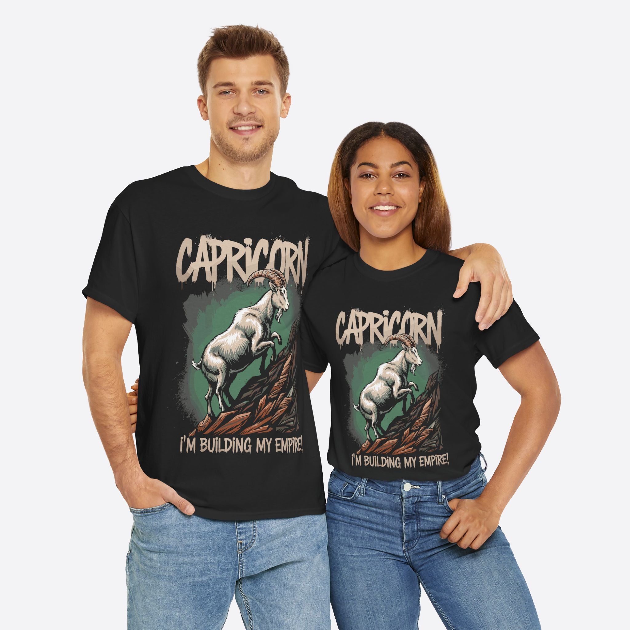Capricorn Zodiac - I’m Building My Empire, Hustle to the Peak - Unisex T-Shirt