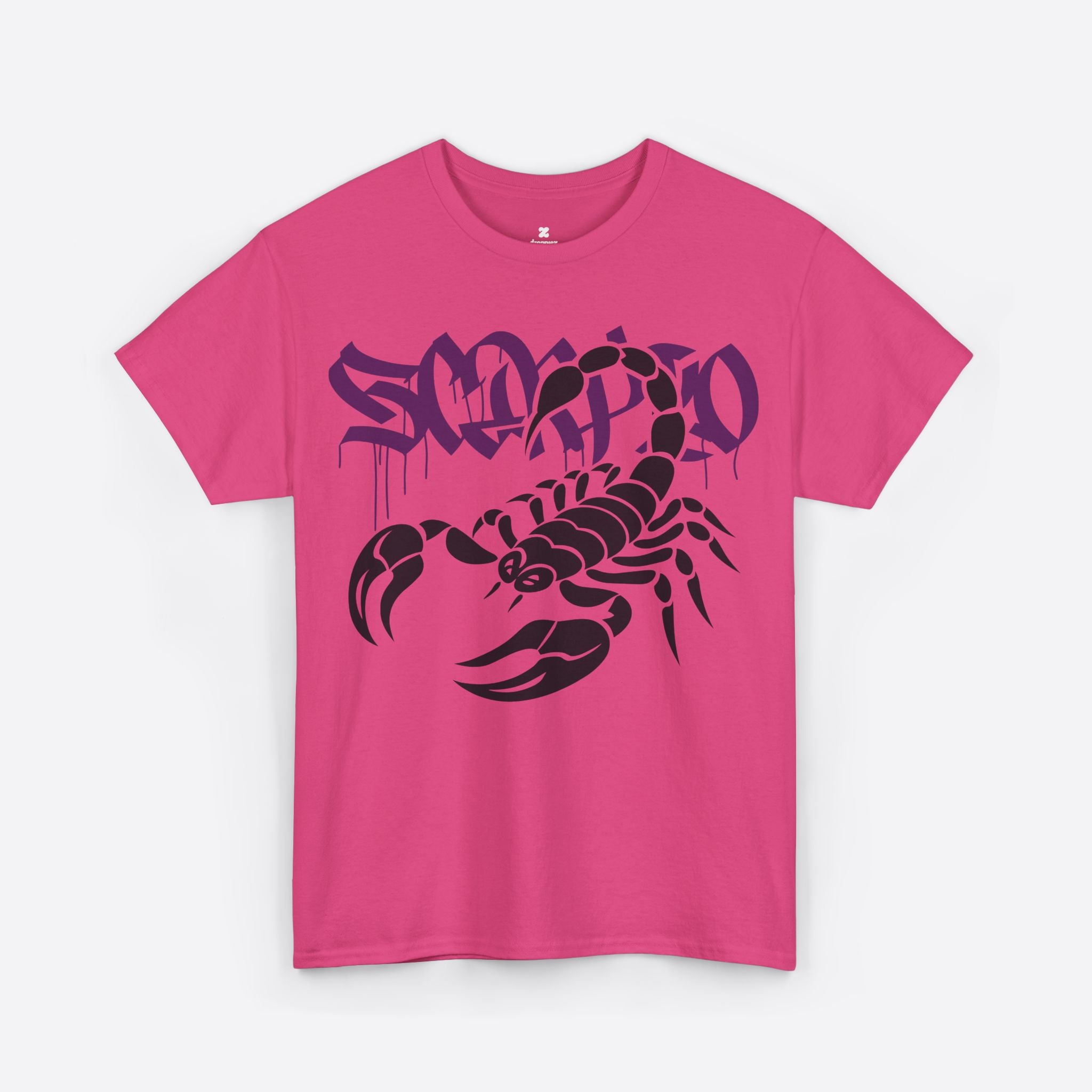 Scorpio Zodiac - Purple Graffiti Scorpion Graphic Tee - Unisex T-Shirt