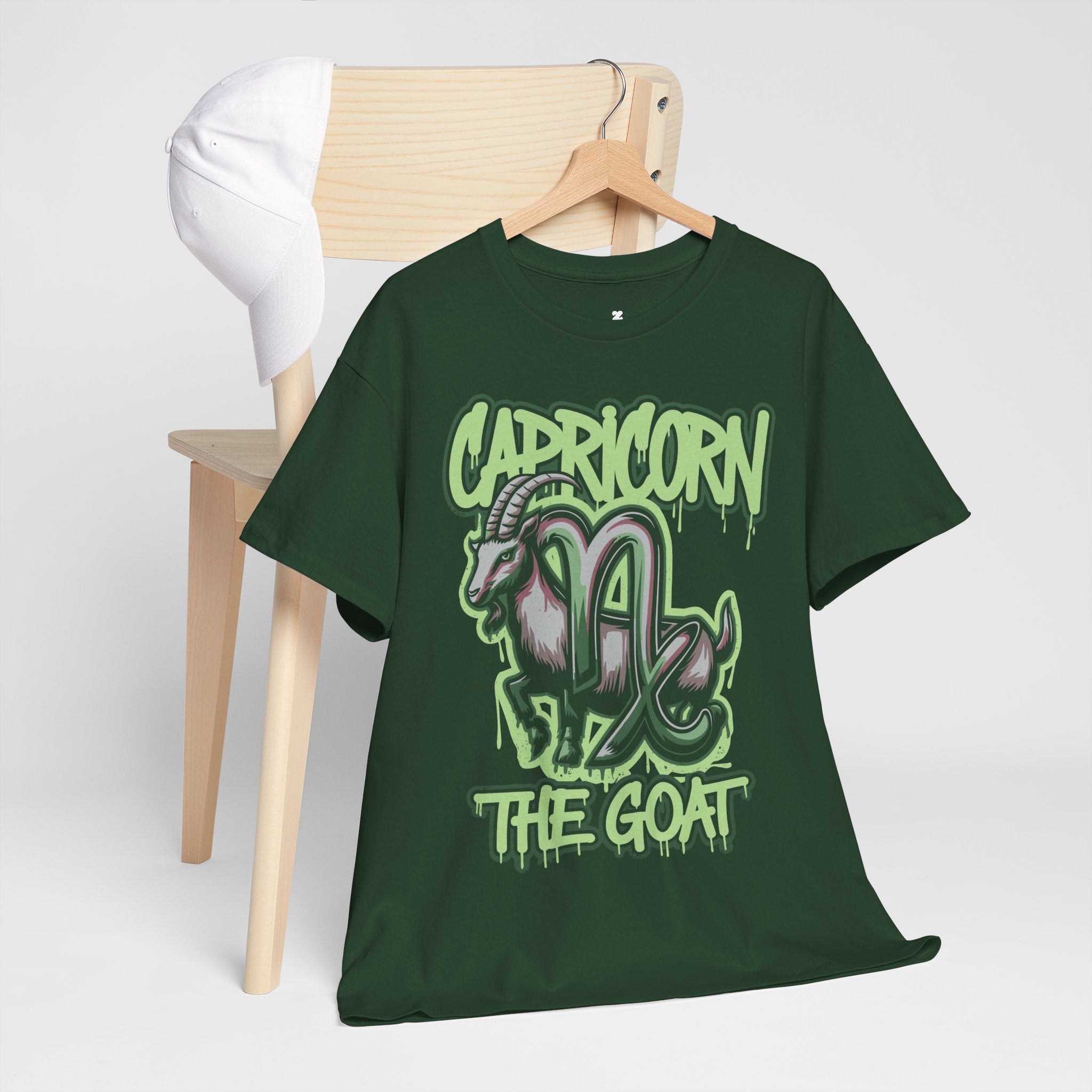 Capricorn Zodiac - The Goat Graffiti Hustle Tee - Unisex T-Shirt