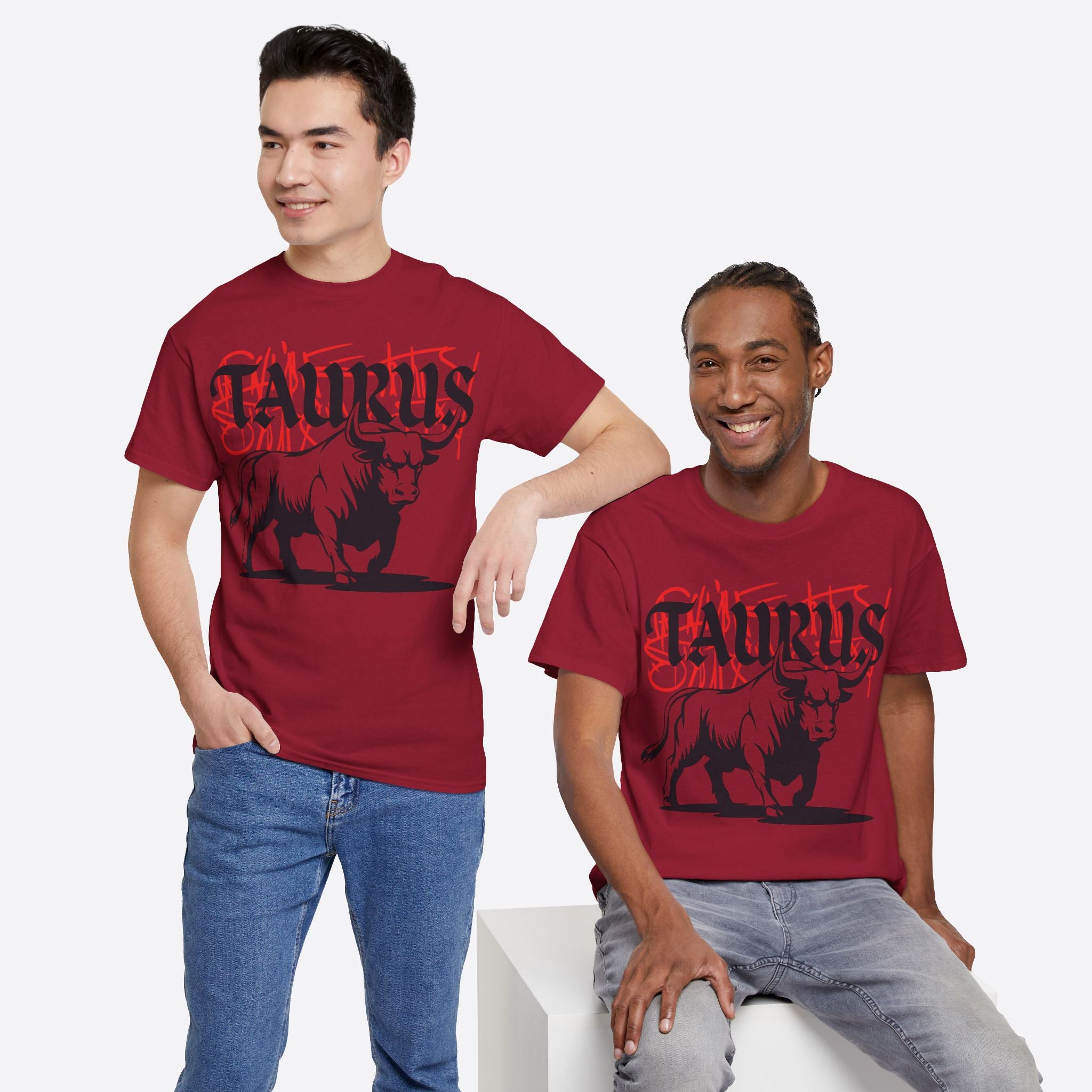 Taurus Zodiac - Graffiti Taurus Bull Graphic Tee - Unisex T-Shirt