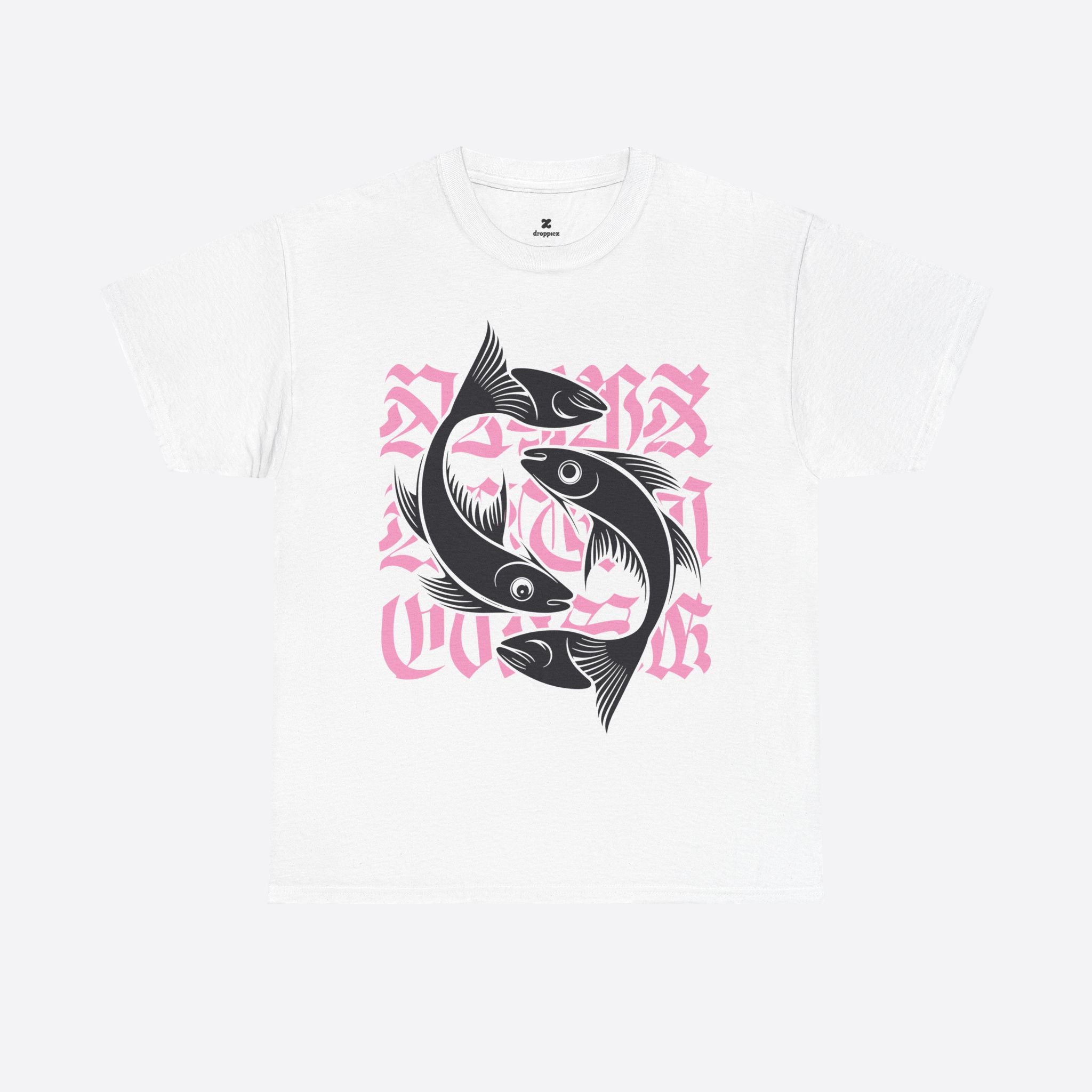 Pisces Zodiac - Pink Flow Harmony Fish Tee - Unisex T-Shirt