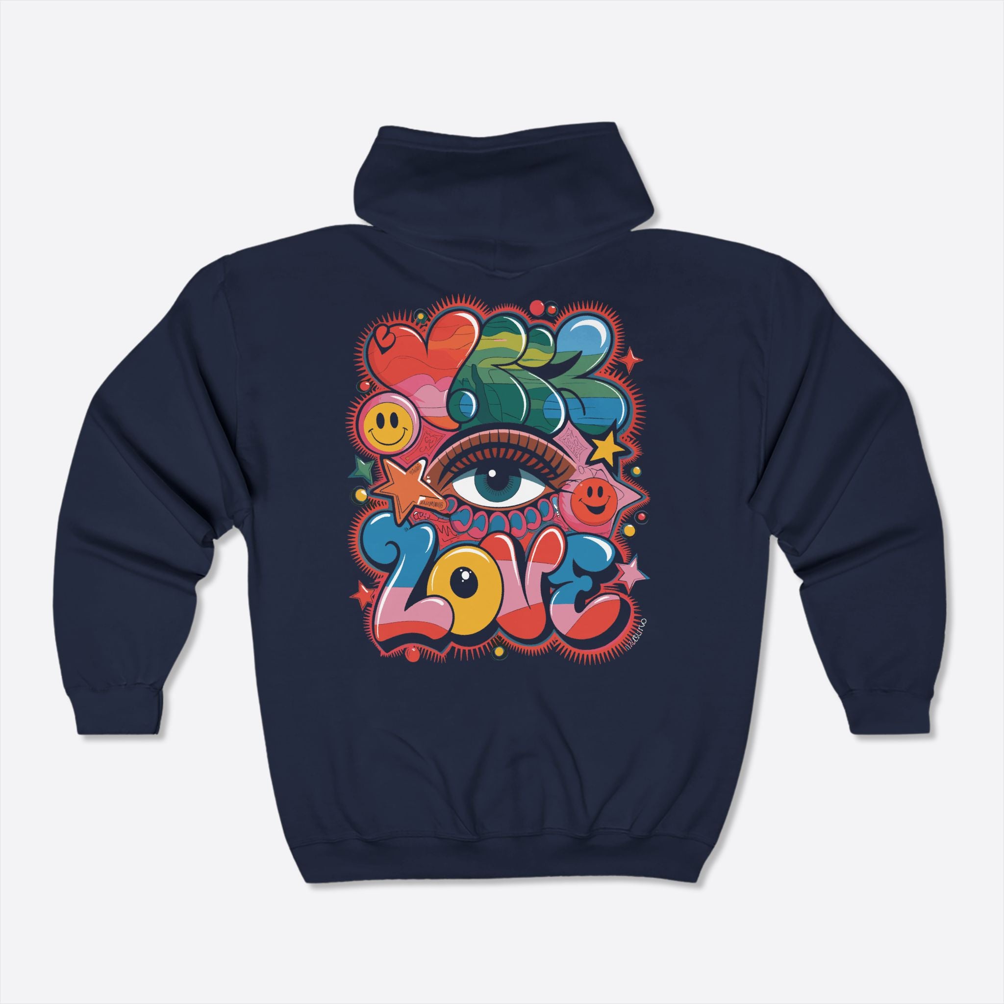 Love and Light Unisex Zip-Up Hoodie – Radiant Affection