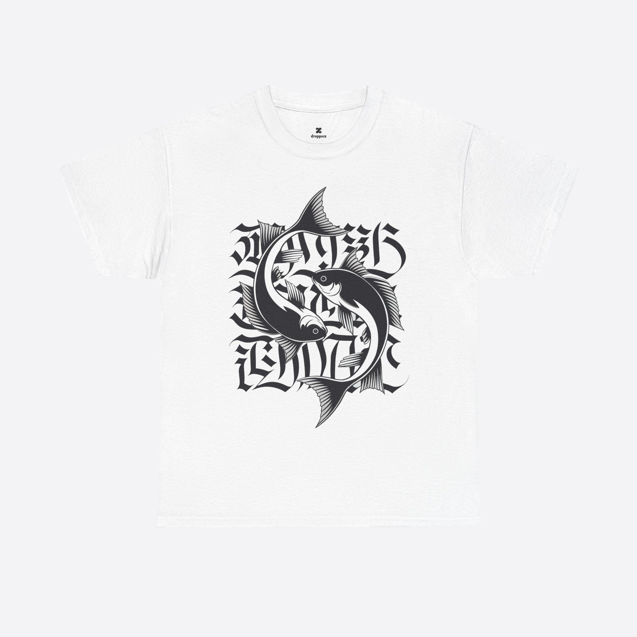 Pisces Zodiac - Flowing Fish Tee - Unisex T-Shirt