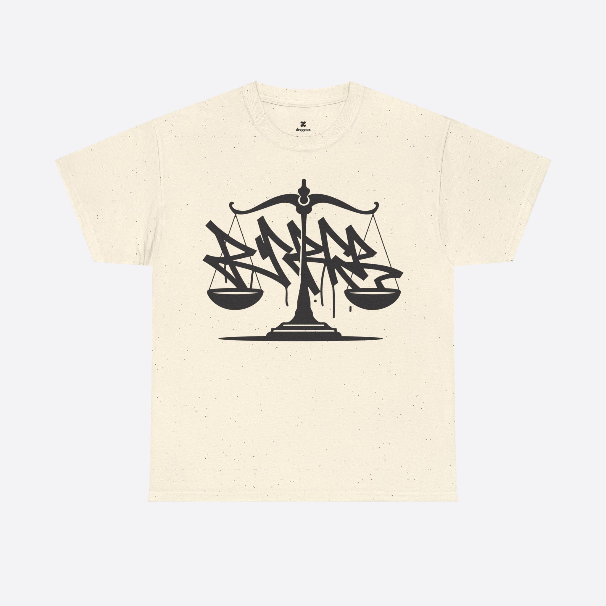Libra Zodiac - Dripping Graffiti Balance Graphic Tee - Unisex T-Shirt