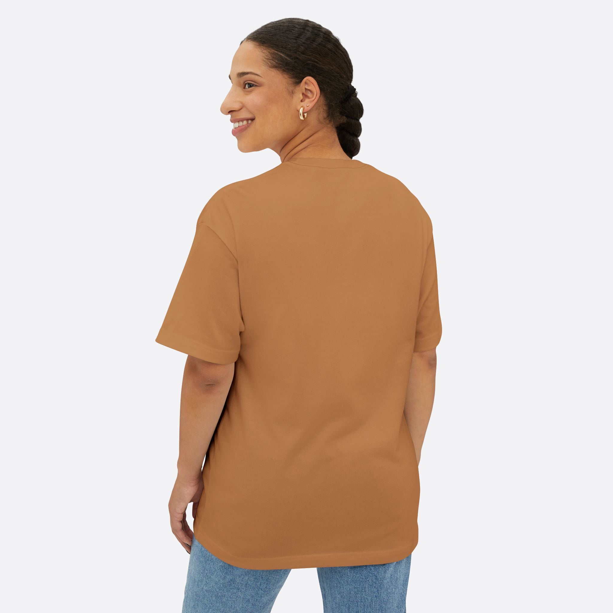 Keep Running Graphics Unisex Oversized Boxy Tee