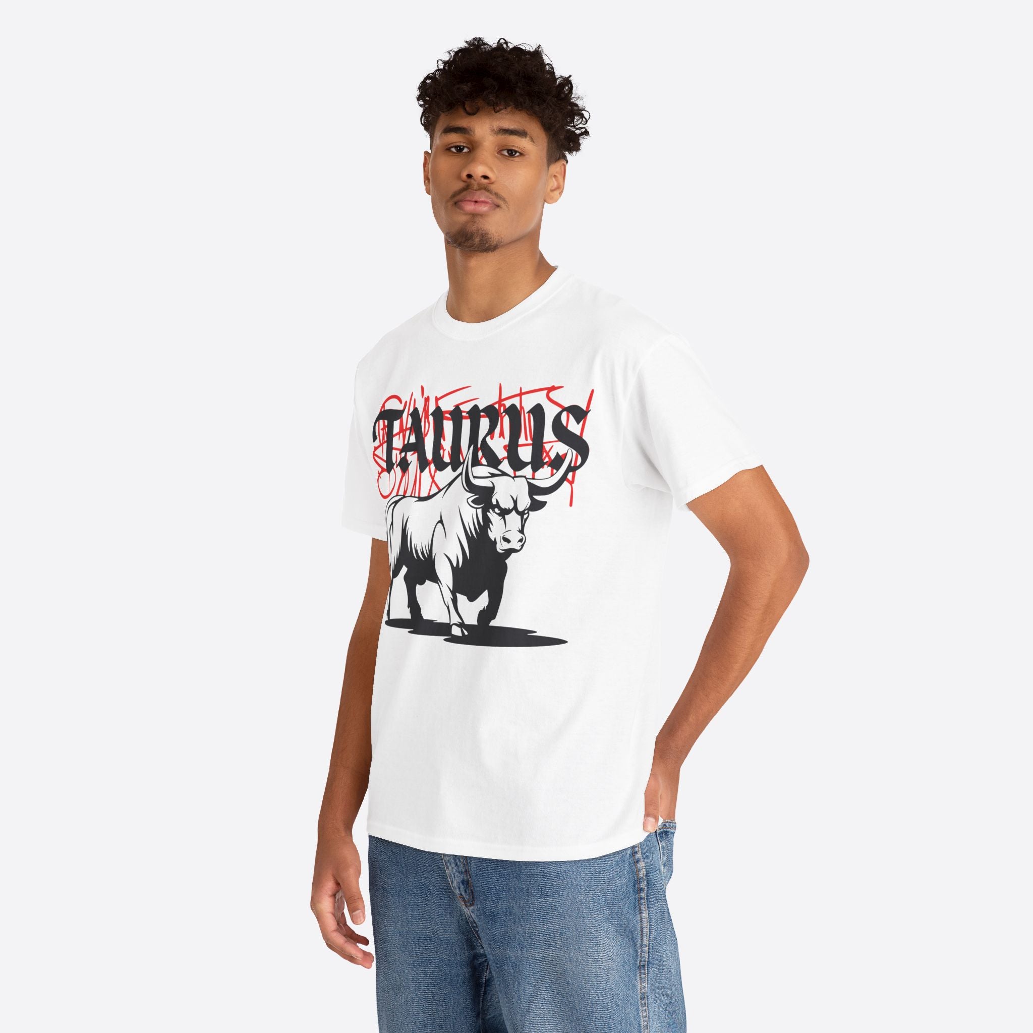 Taurus Zodiac - Graffiti Taurus Bull Graphic Tee - Unisex T-Shirt