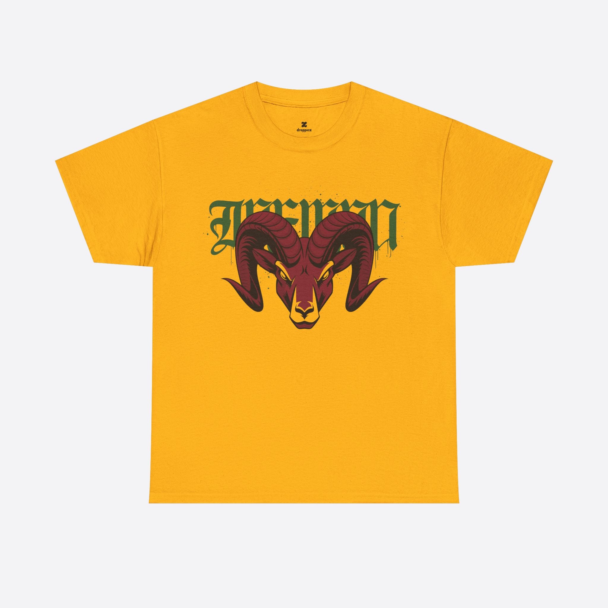 Aries Zodiac – Bold Horned Ram Urban Art Tee – Unisex T-Shirt