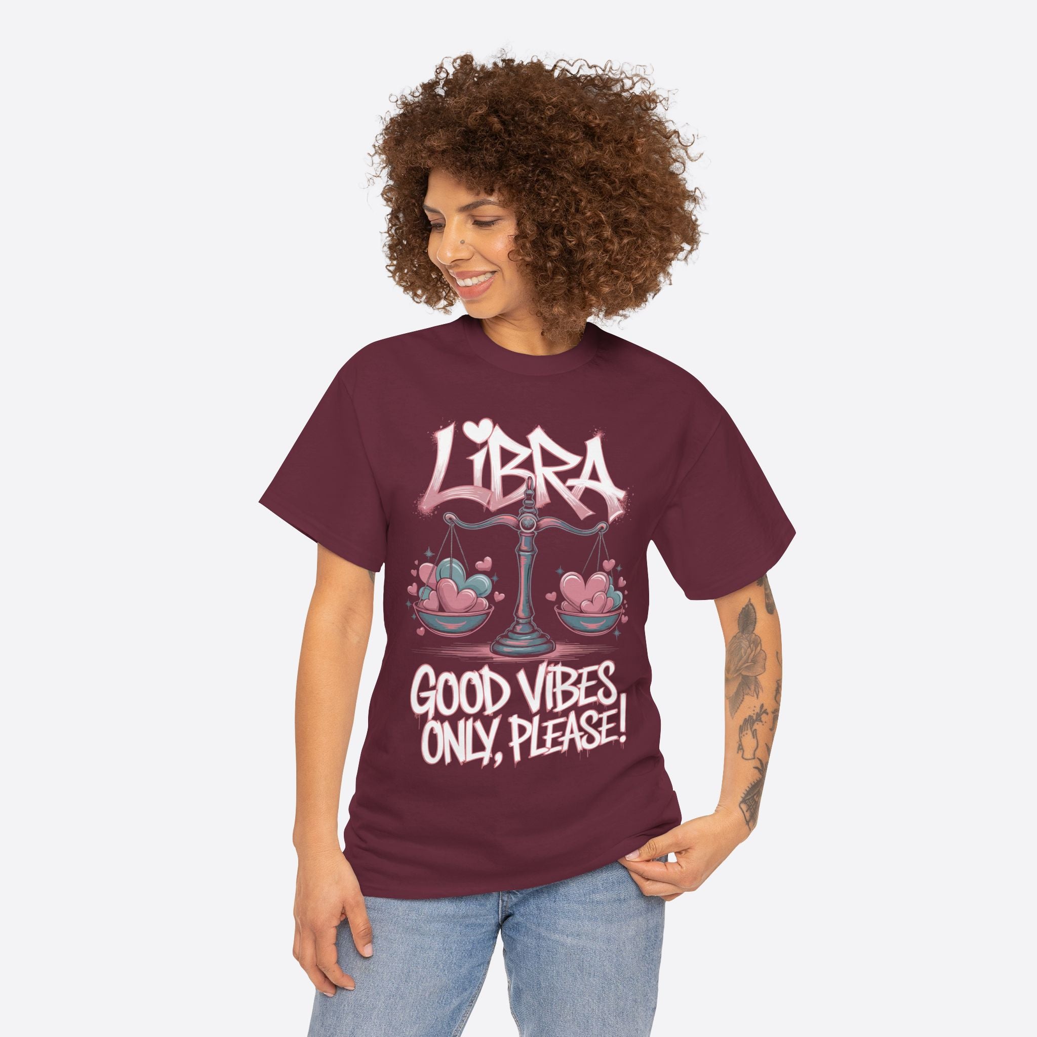 Libra Zodiac - Peaceful Life, Good Vibes Only Please - Unisex T-Shirt