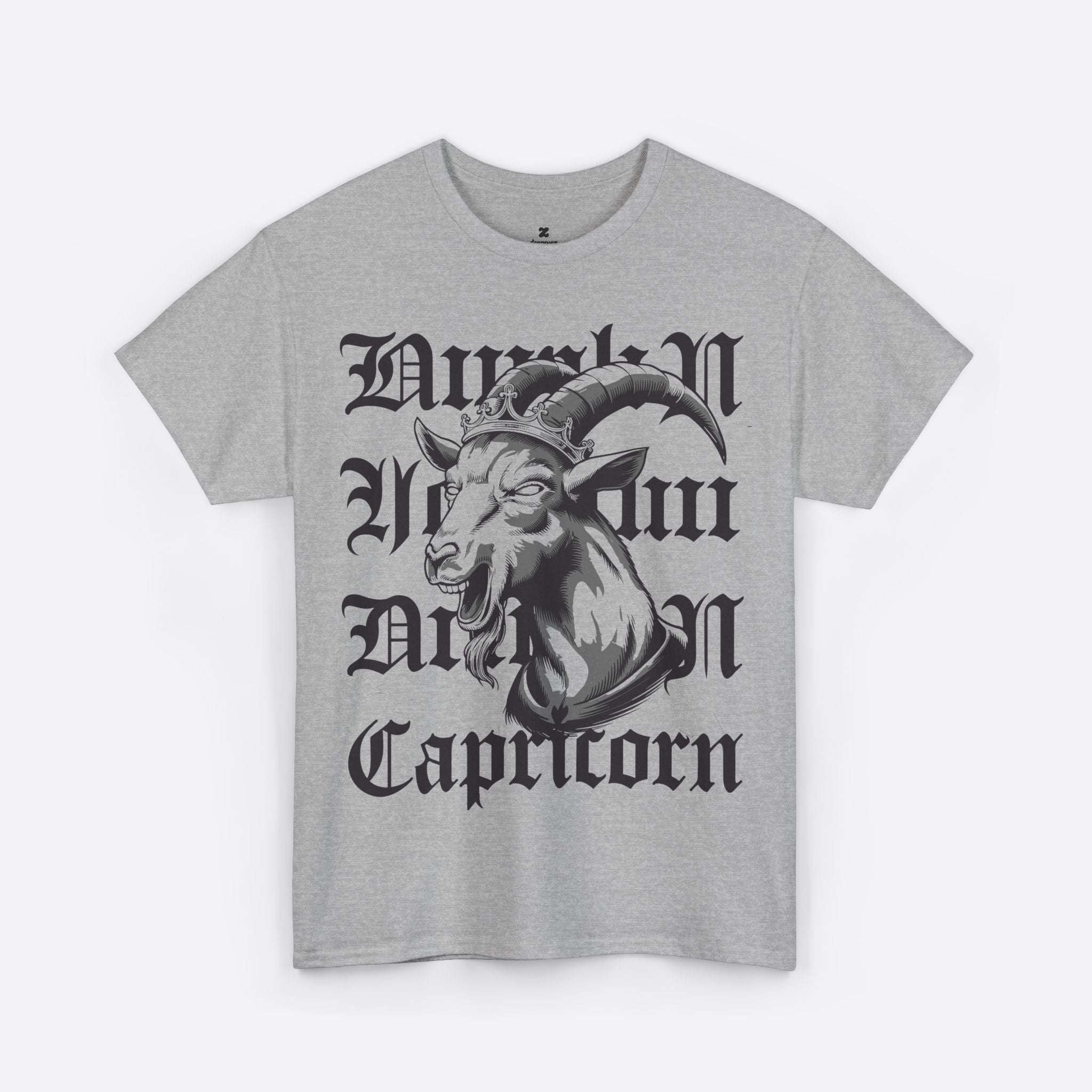 Capricorn Zodiac - Midnight Graffiti Goat King Tee - Unisex T-Shirt