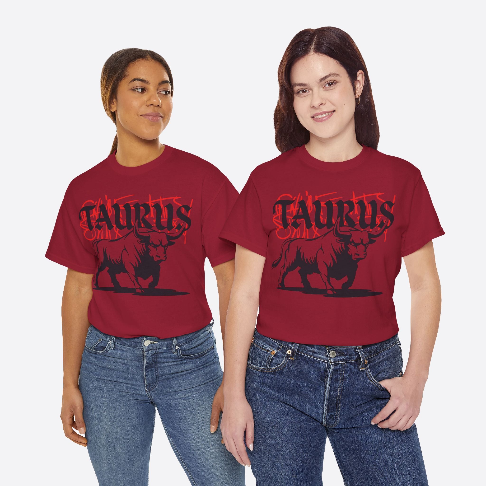 Taurus Zodiac - Graffiti Taurus Bull Graphic Tee - Unisex T-Shirt