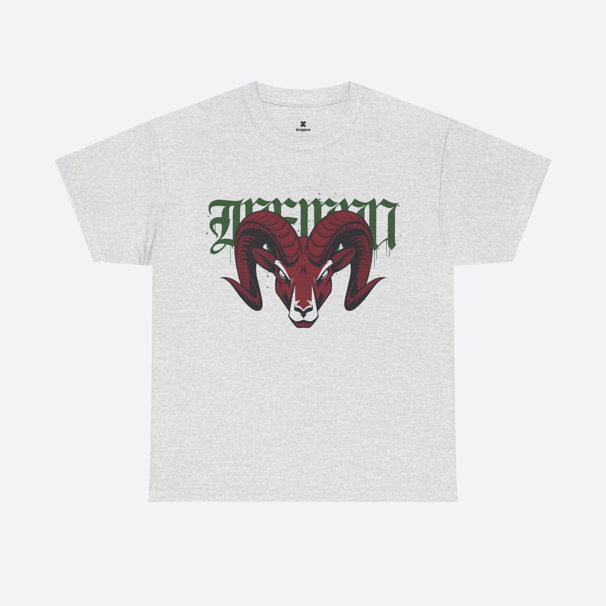 Aries Zodiac – Bold Horned Ram Urban Art Tee – Unisex T-Shirt