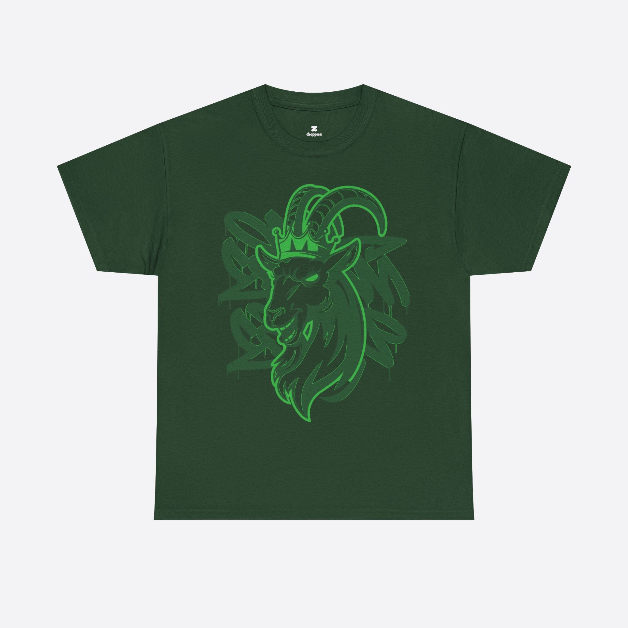 Capricorn Zodiac - Neon Goat Graffiti Graphic Tee - Unisex T-Shirt