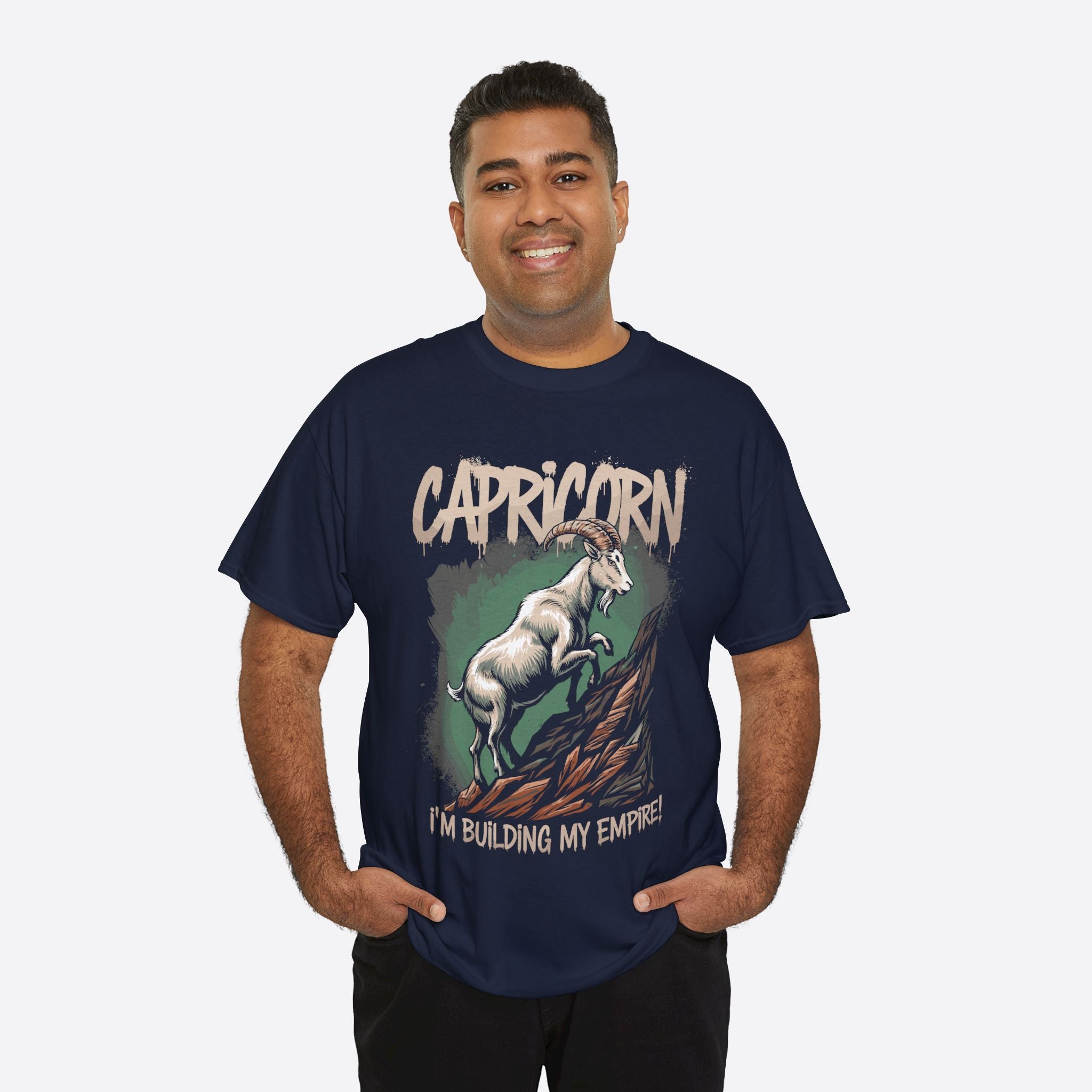 Capricorn Zodiac - I’m Building My Empire, Hustle to the Peak - Unisex T-Shirt