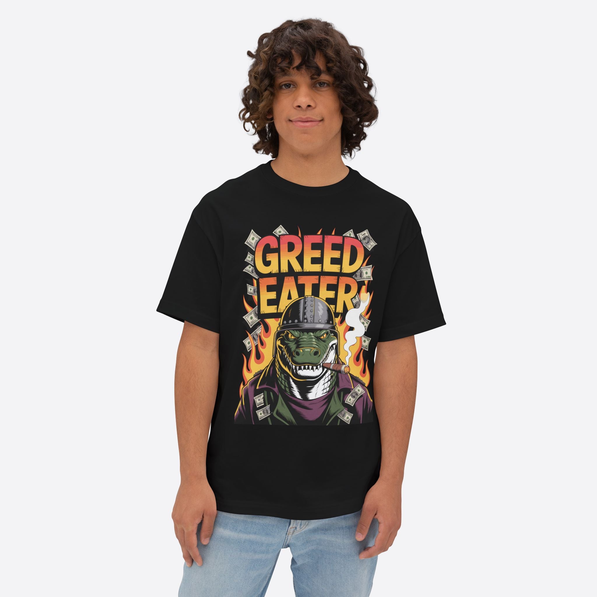 Greed Eater Graphics Unisex Oversized Boxy Tee