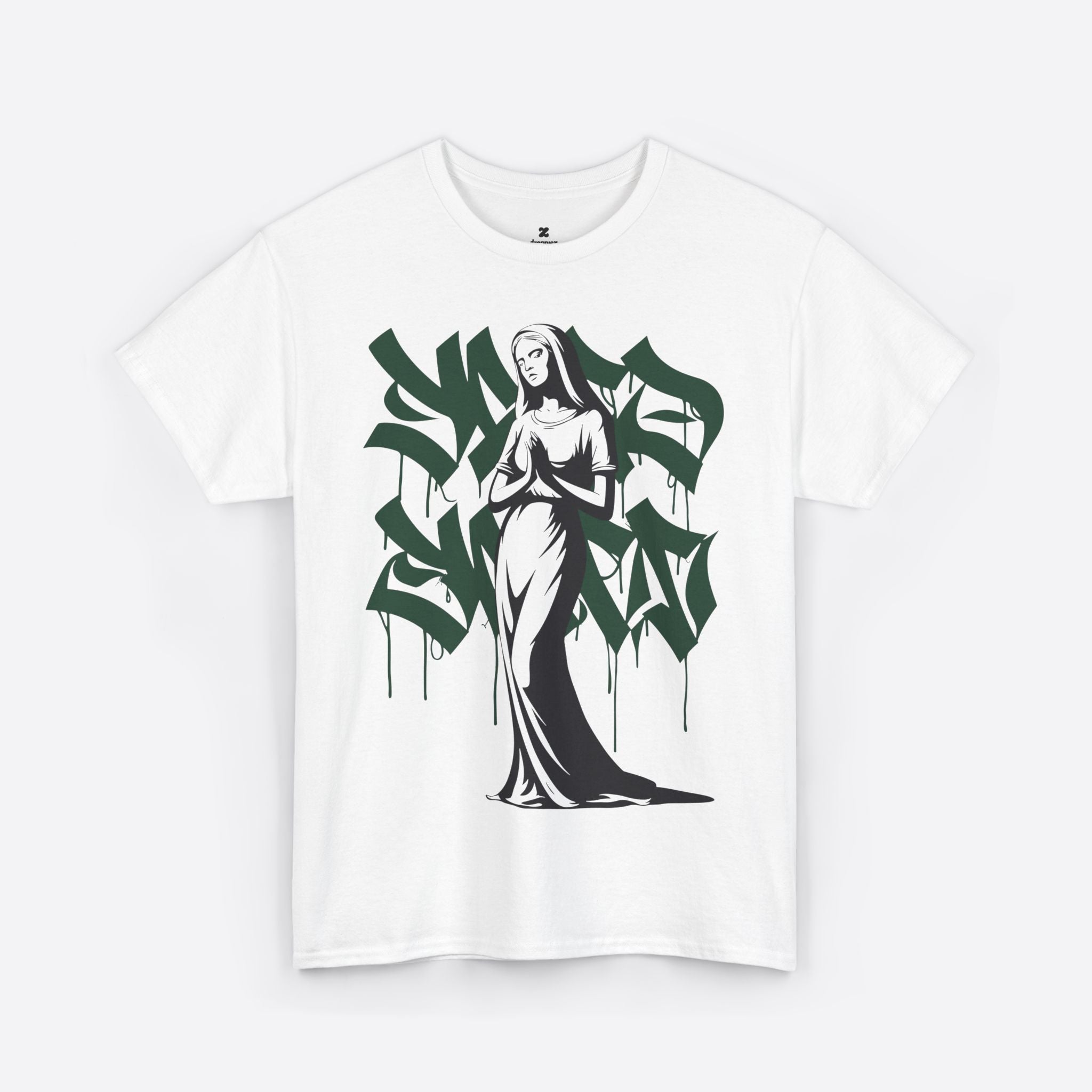Virgo Zodiac – Praying Maiden Graffiti Tee – Unisex T-Shirt