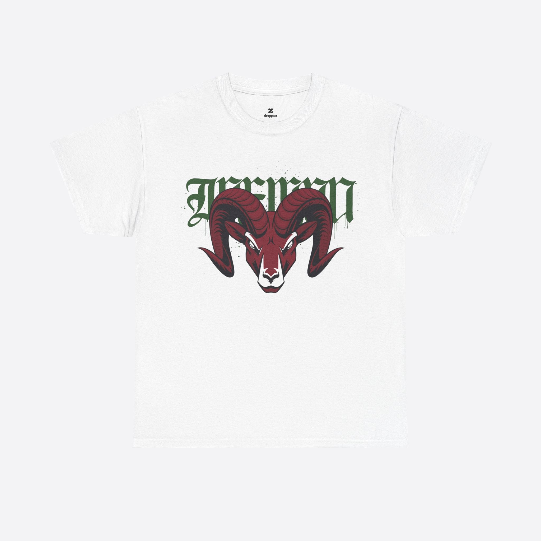Aries Zodiac – Bold Horned Ram Urban Art Tee – Unisex T-Shirt