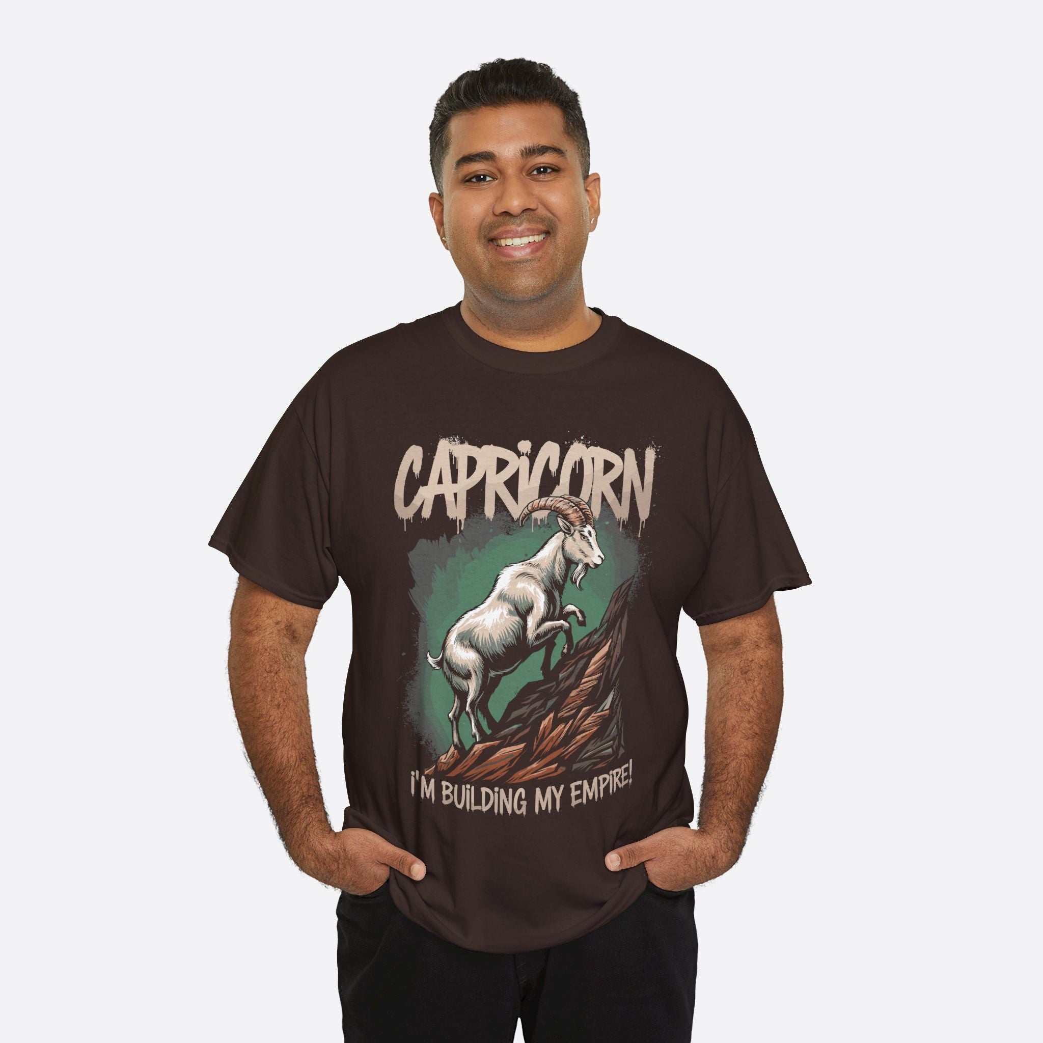 Capricorn Zodiac - I’m Building My Empire, Hustle to the Peak - Unisex T-Shirt