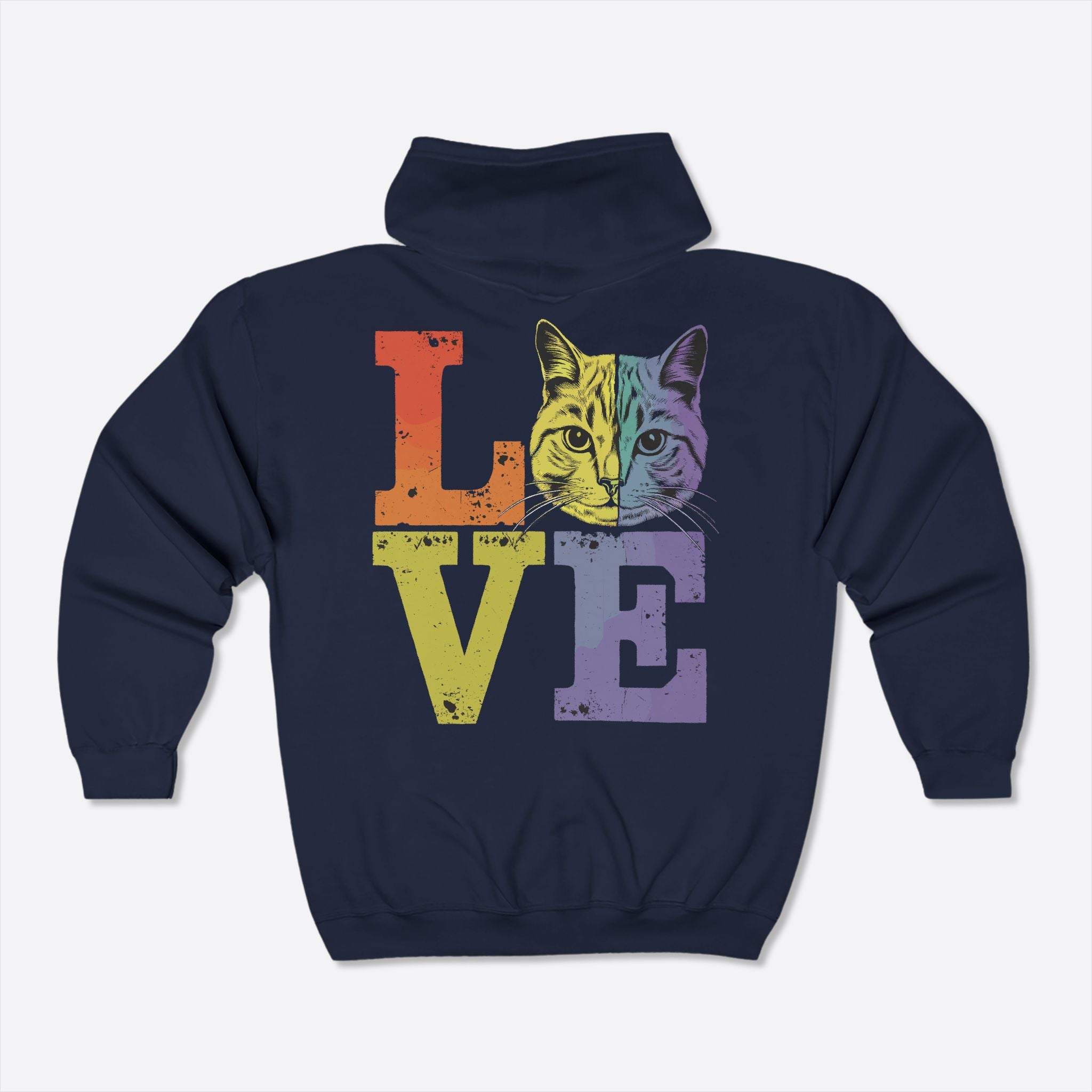 Feline Friends Women's Zip-Up Hoodie – Cozy Companions