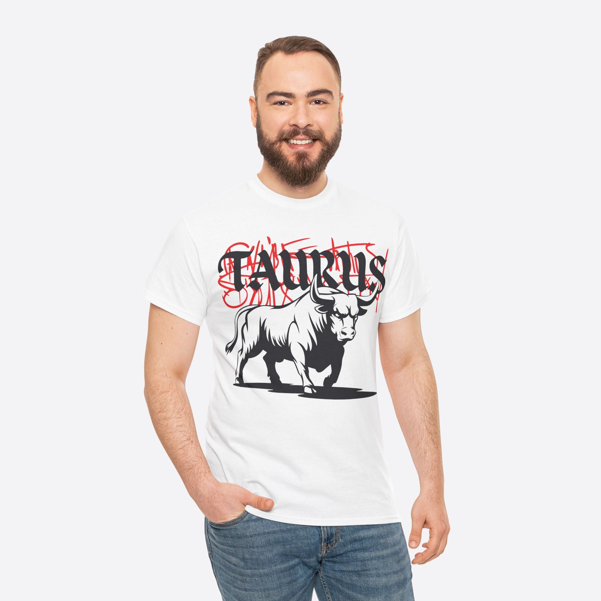Taurus Zodiac - Graffiti Taurus Bull Graphic Tee - Unisex T-Shirt