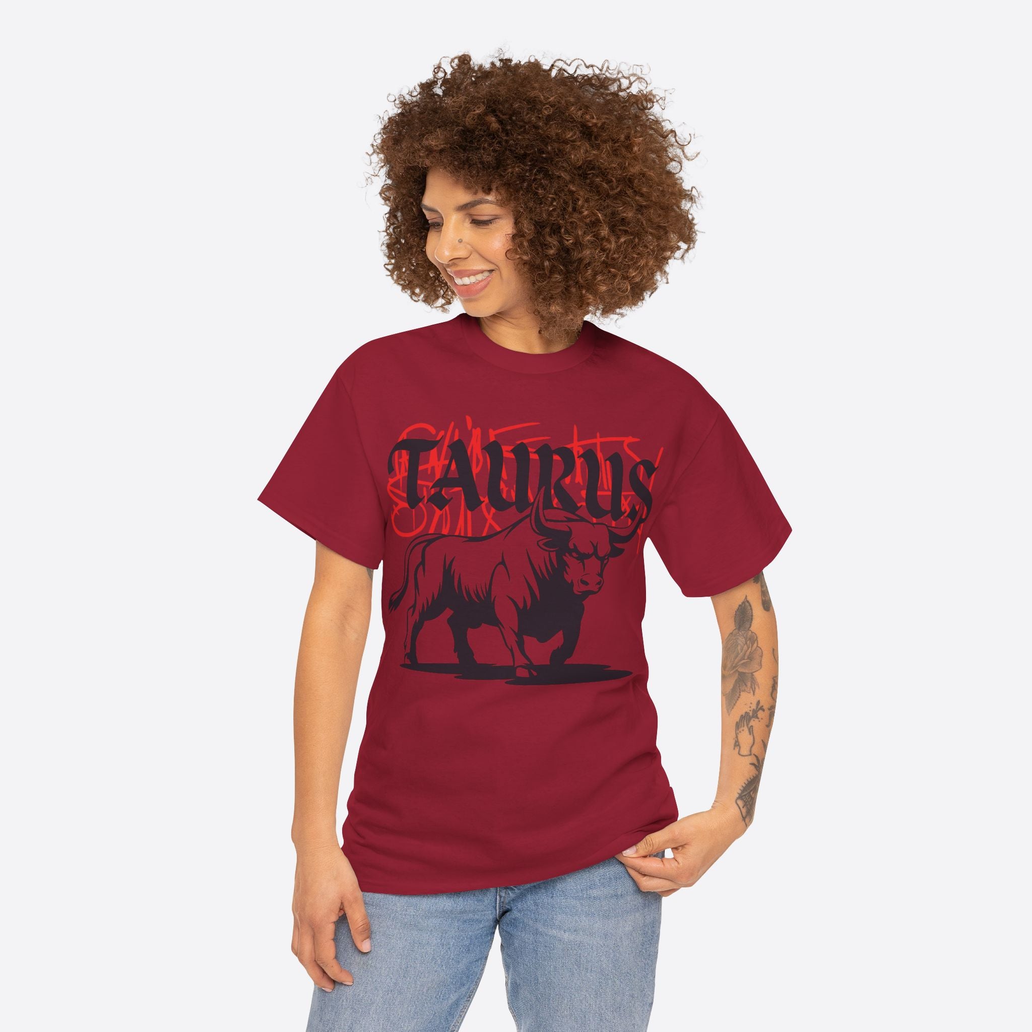 Taurus Zodiac - Graffiti Taurus Bull Graphic Tee - Unisex T-Shirt