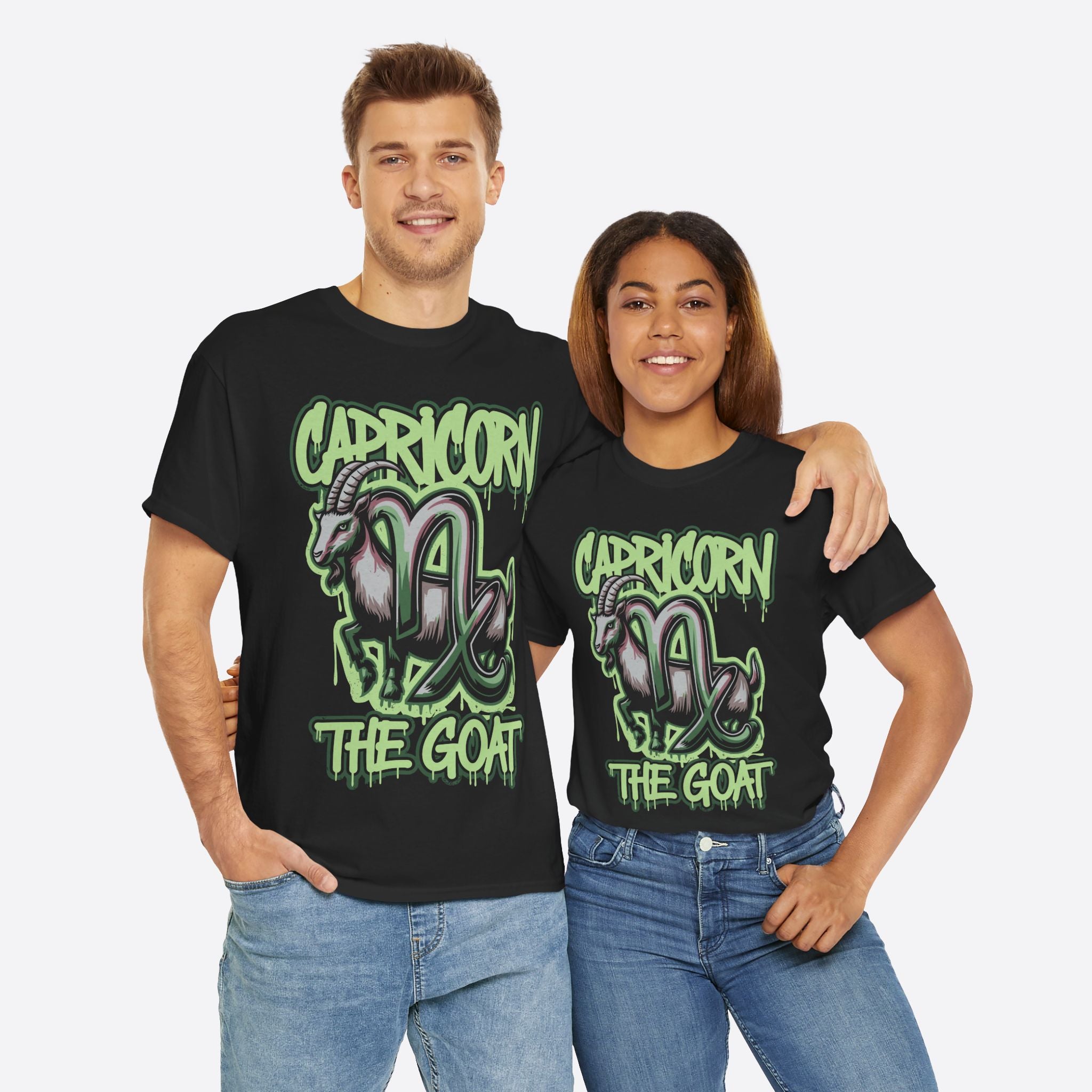 Capricorn Zodiac - The Goat Graffiti Hustle Tee - Unisex T-Shirt