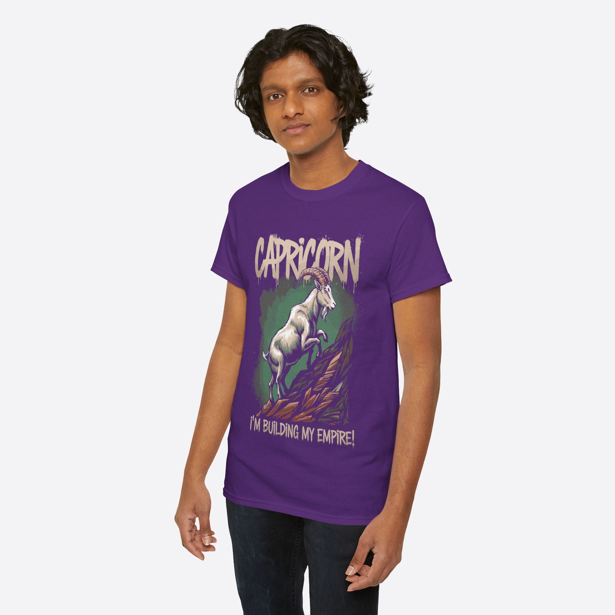 Capricorn Zodiac - I’m Building My Empire, Hustle to the Peak - Unisex T-Shirt