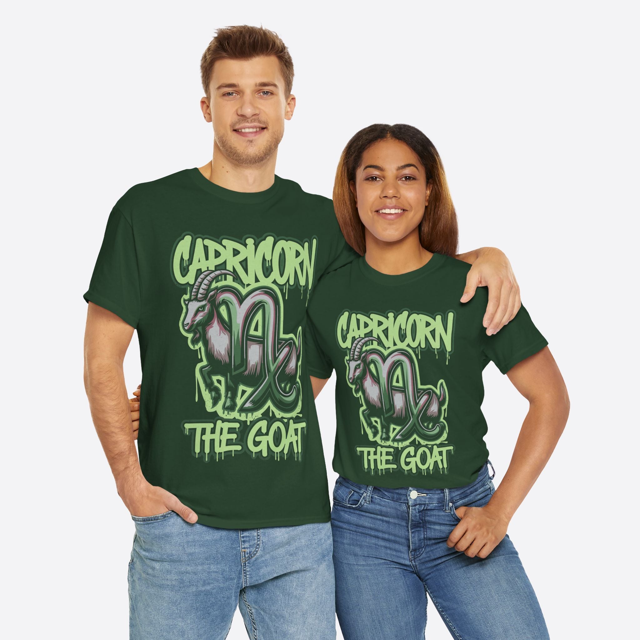 Capricorn Zodiac - The Goat Graffiti Hustle Tee - Unisex T-Shirt