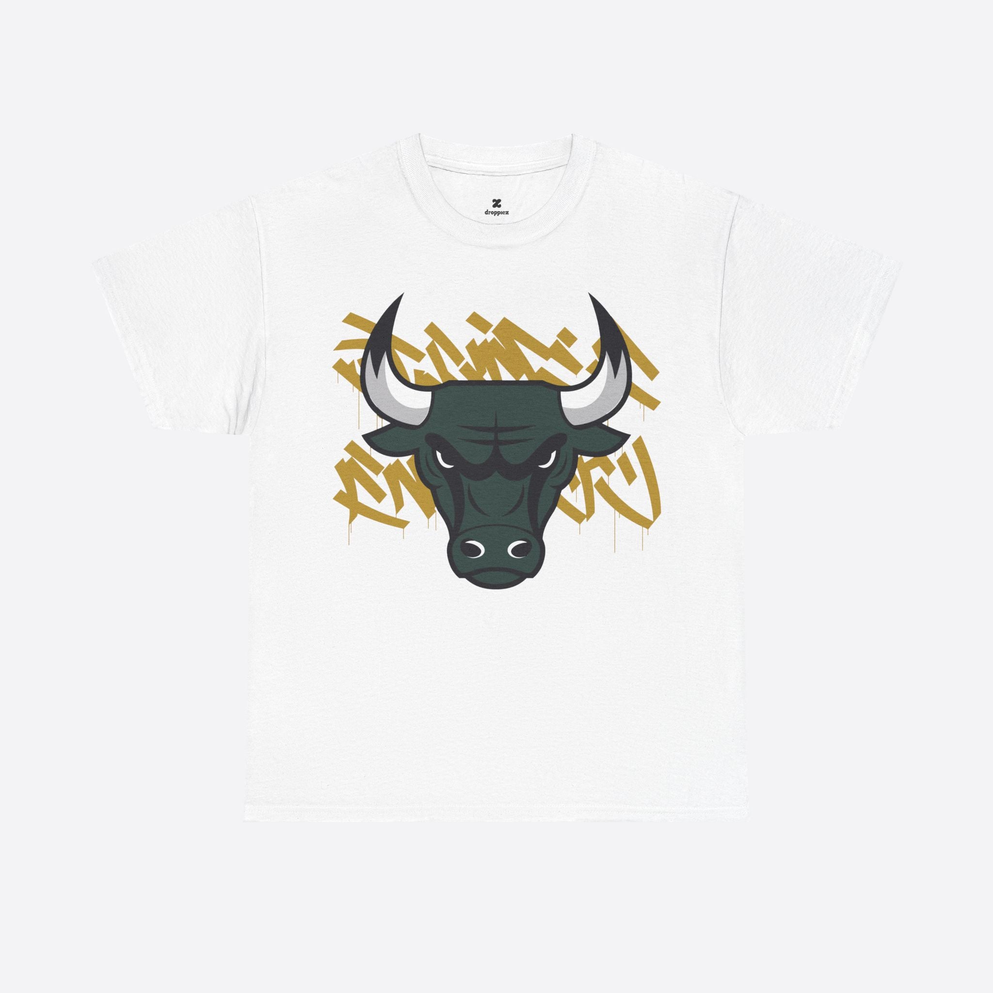 Taurus Zodiac – Crimson Bull Graffiti Power Tee – Unisex T-Shirt