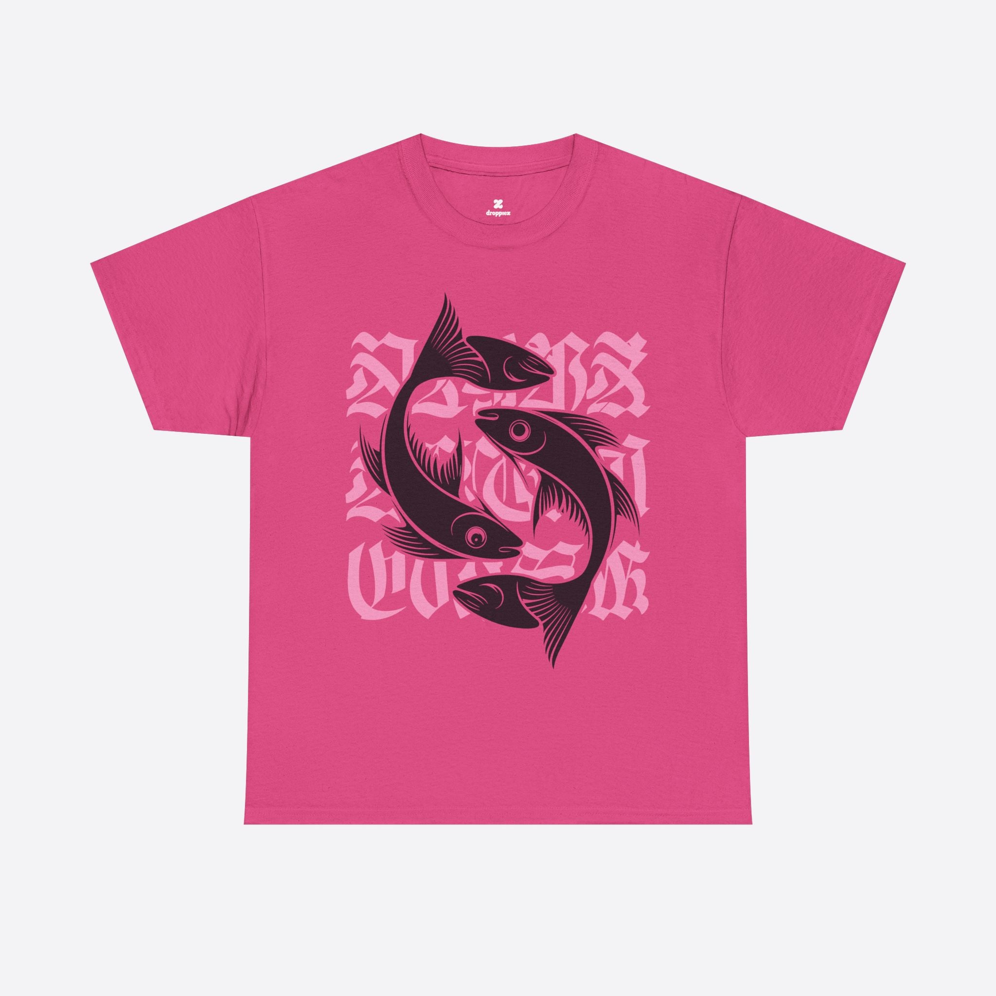 Pisces Zodiac - Pink Flow Harmony Fish Tee - Unisex T-Shirt