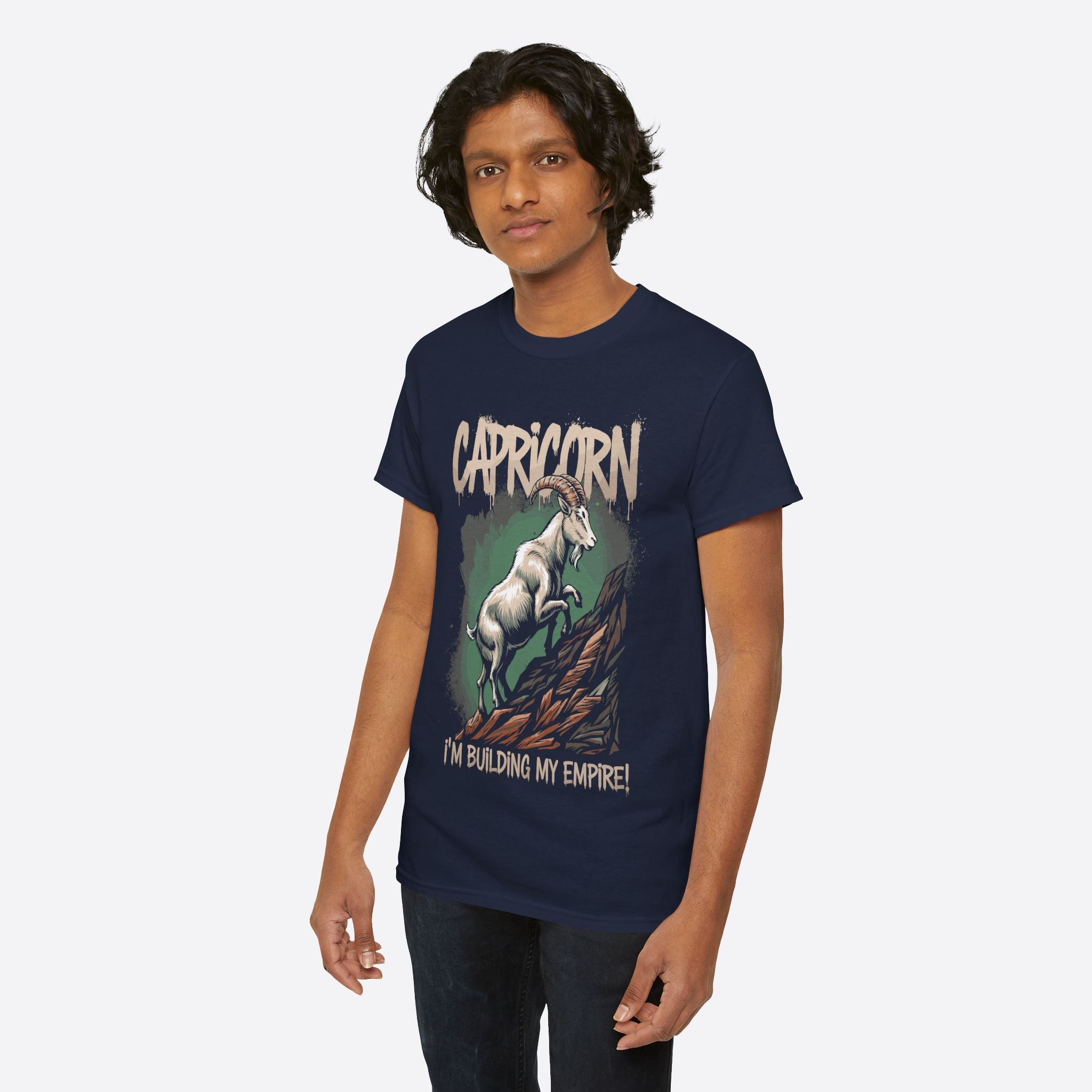 Capricorn Zodiac - I’m Building My Empire, Hustle to the Peak - Unisex T-Shirt