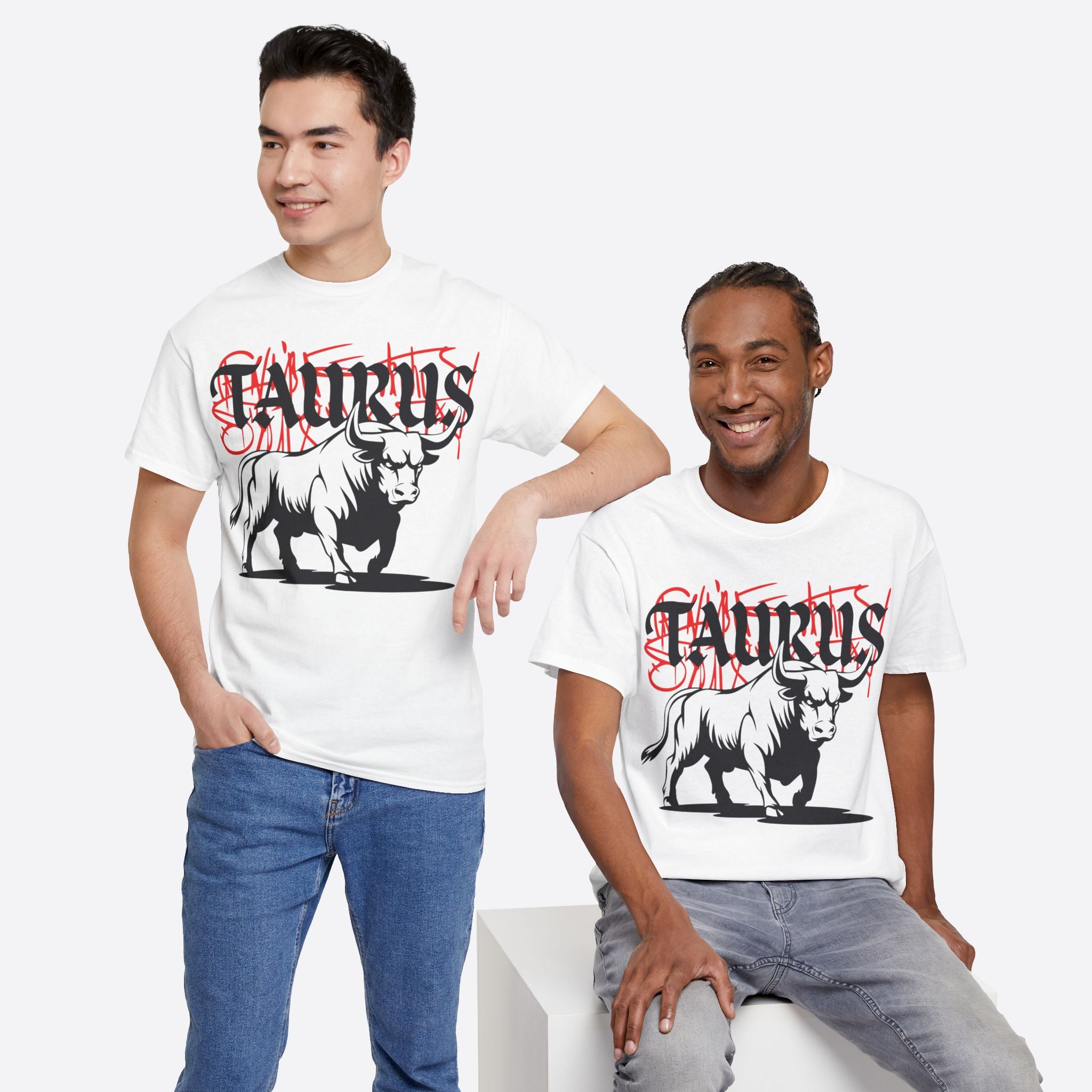 Taurus Zodiac - Graffiti Taurus Bull Graphic Tee - Unisex T-Shirt