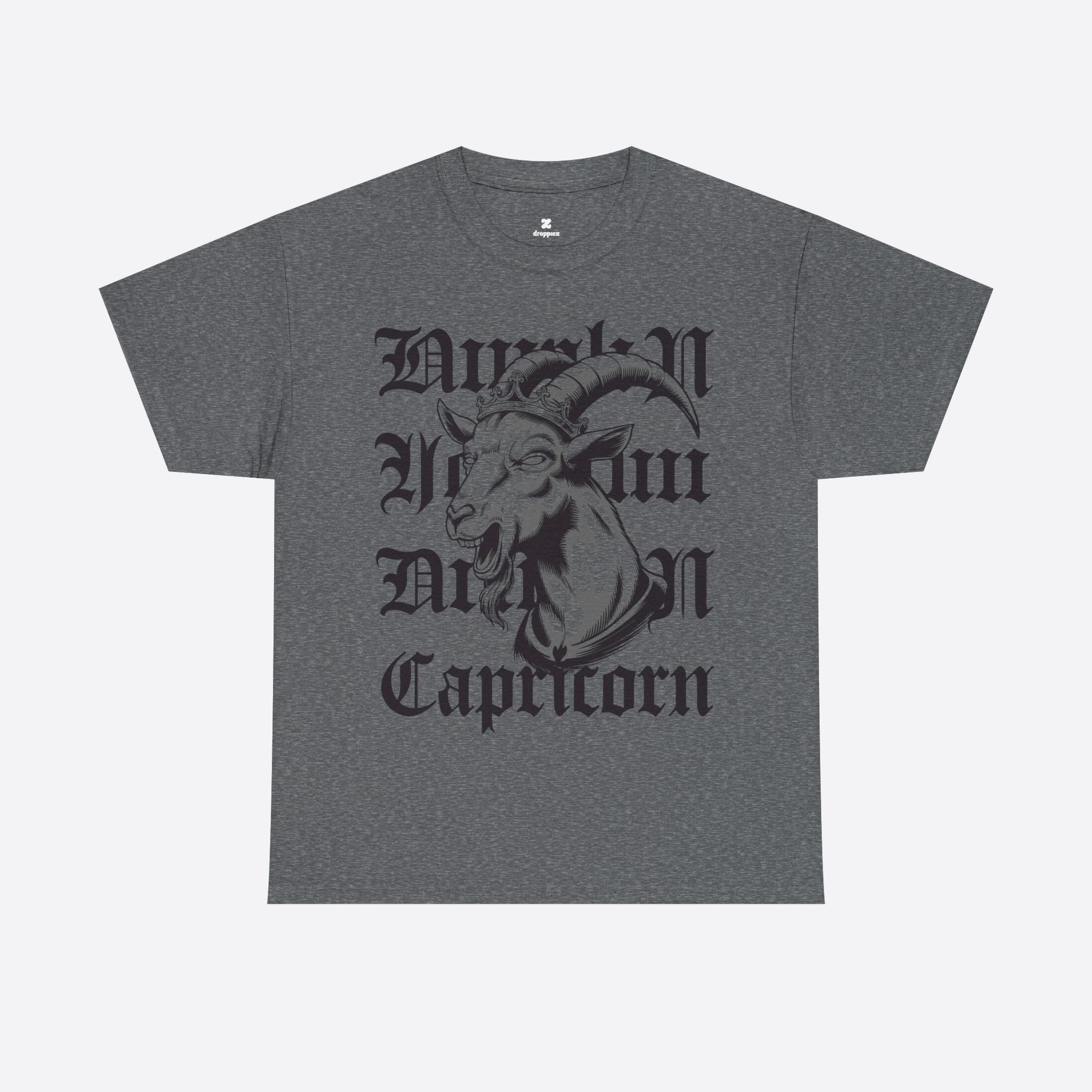 Capricorn Zodiac - Midnight Graffiti Goat King Tee - Unisex T-Shirt