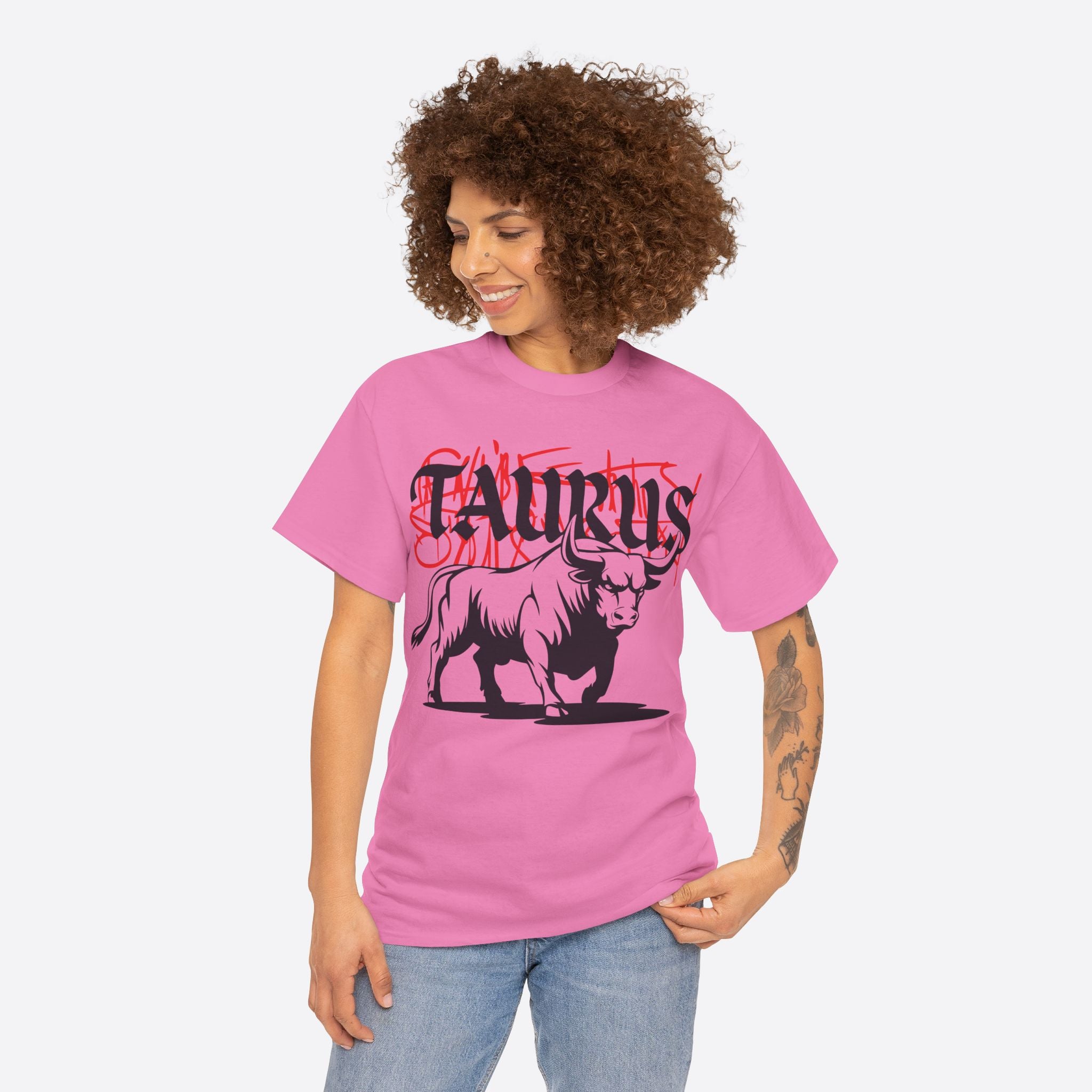 Taurus Zodiac - Graffiti Taurus Bull Graphic Tee - Unisex T-Shirt