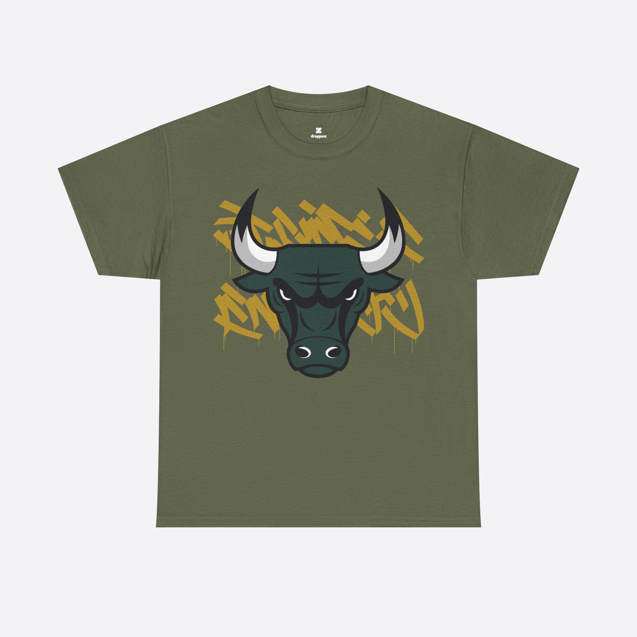 Taurus Zodiac – Crimson Bull Graffiti Power Tee – Unisex T-Shirt