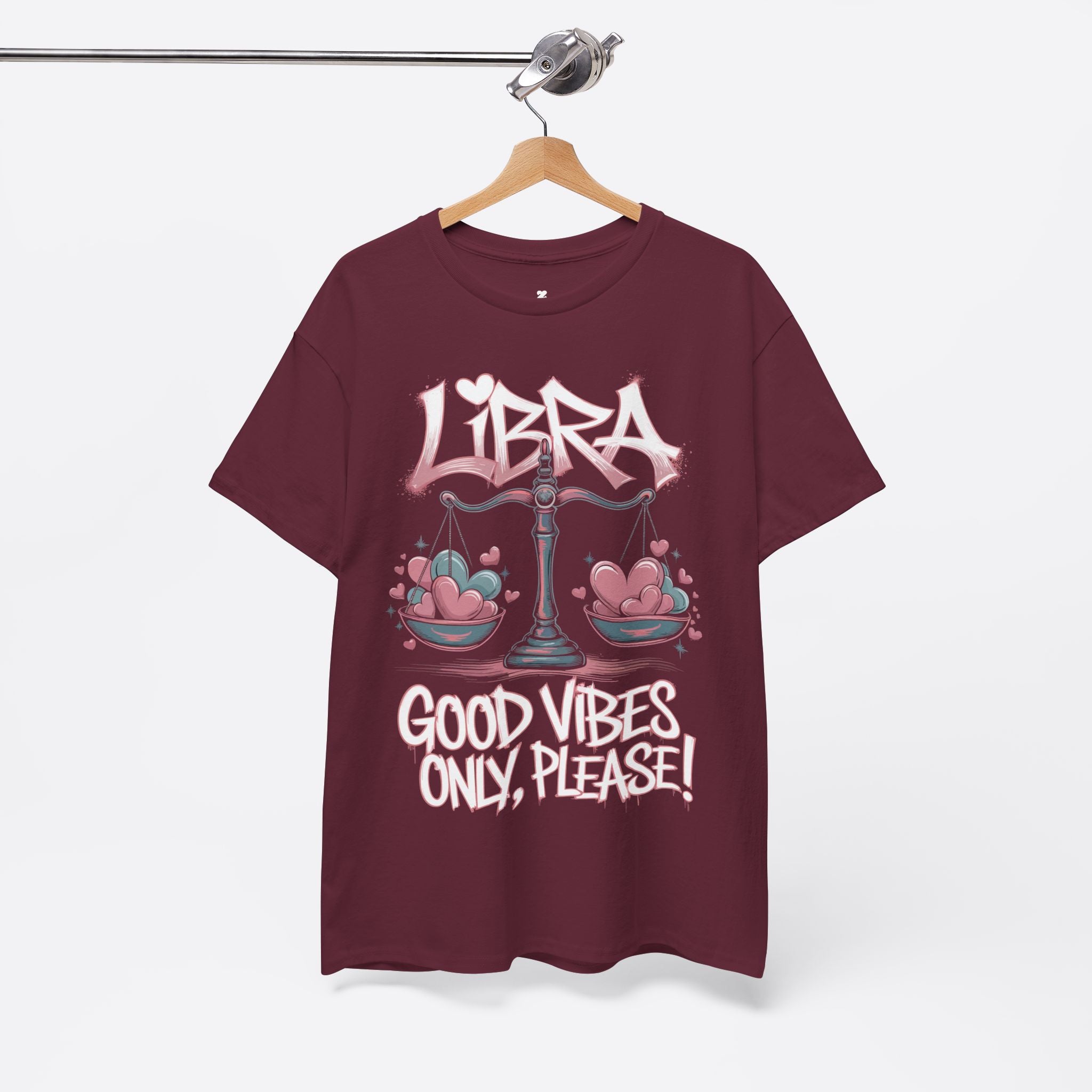 Libra Zodiac - Peaceful Life, Good Vibes Only Please - Unisex T-Shirt