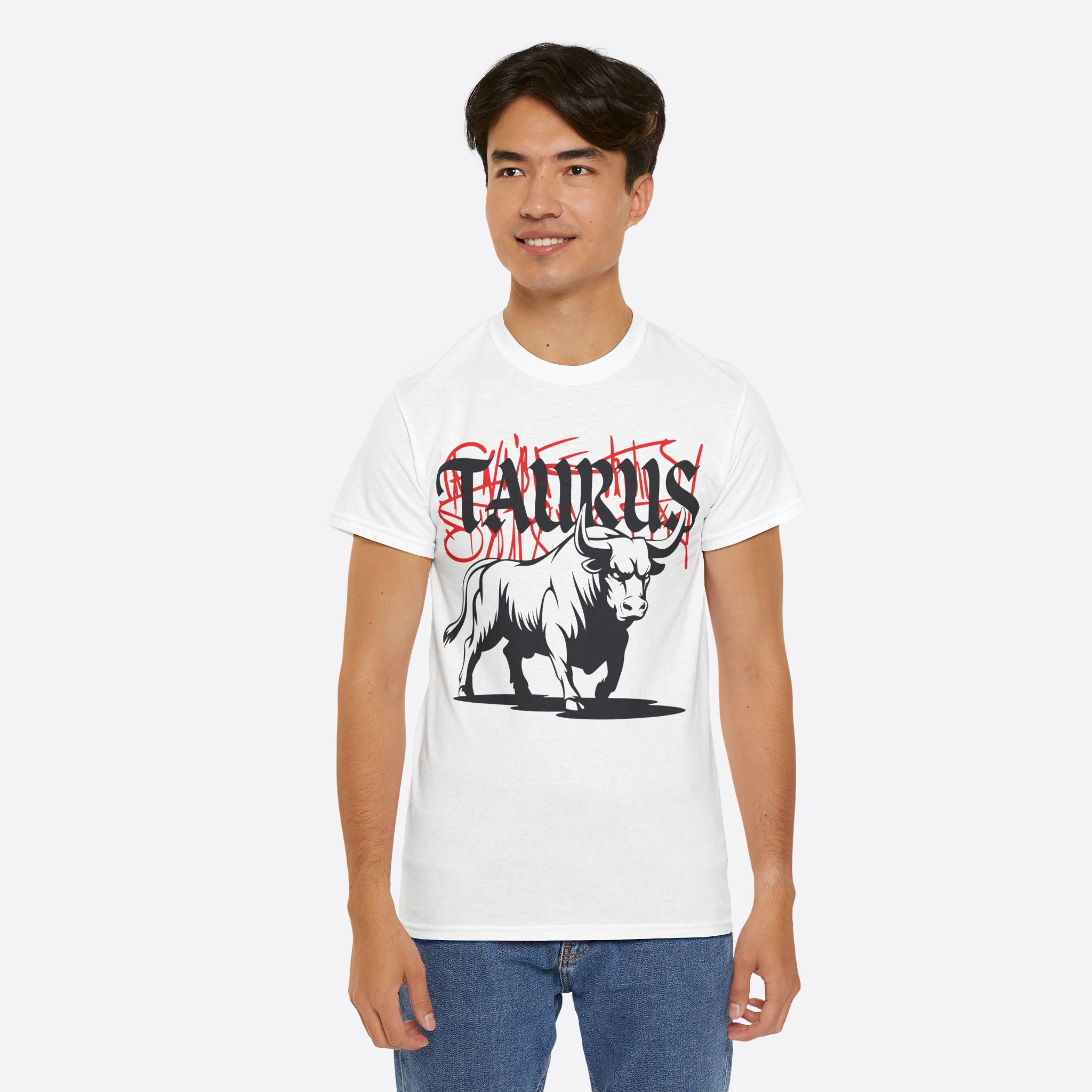 Taurus Zodiac - Graffiti Taurus Bull Graphic Tee - Unisex T-Shirt