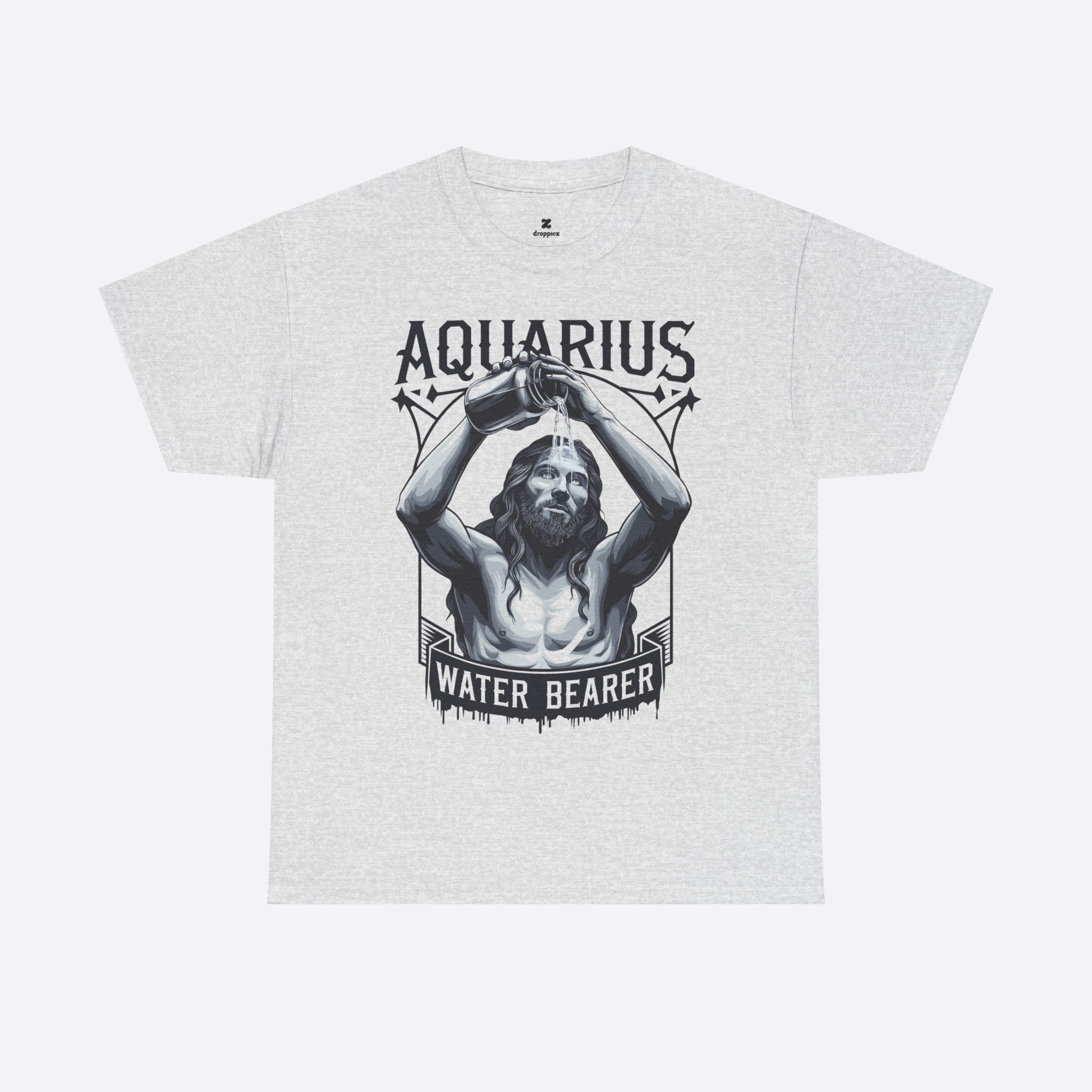 Aquarius Zodiac - Mythic Water Bearer Tee - Unisex T-Shirt