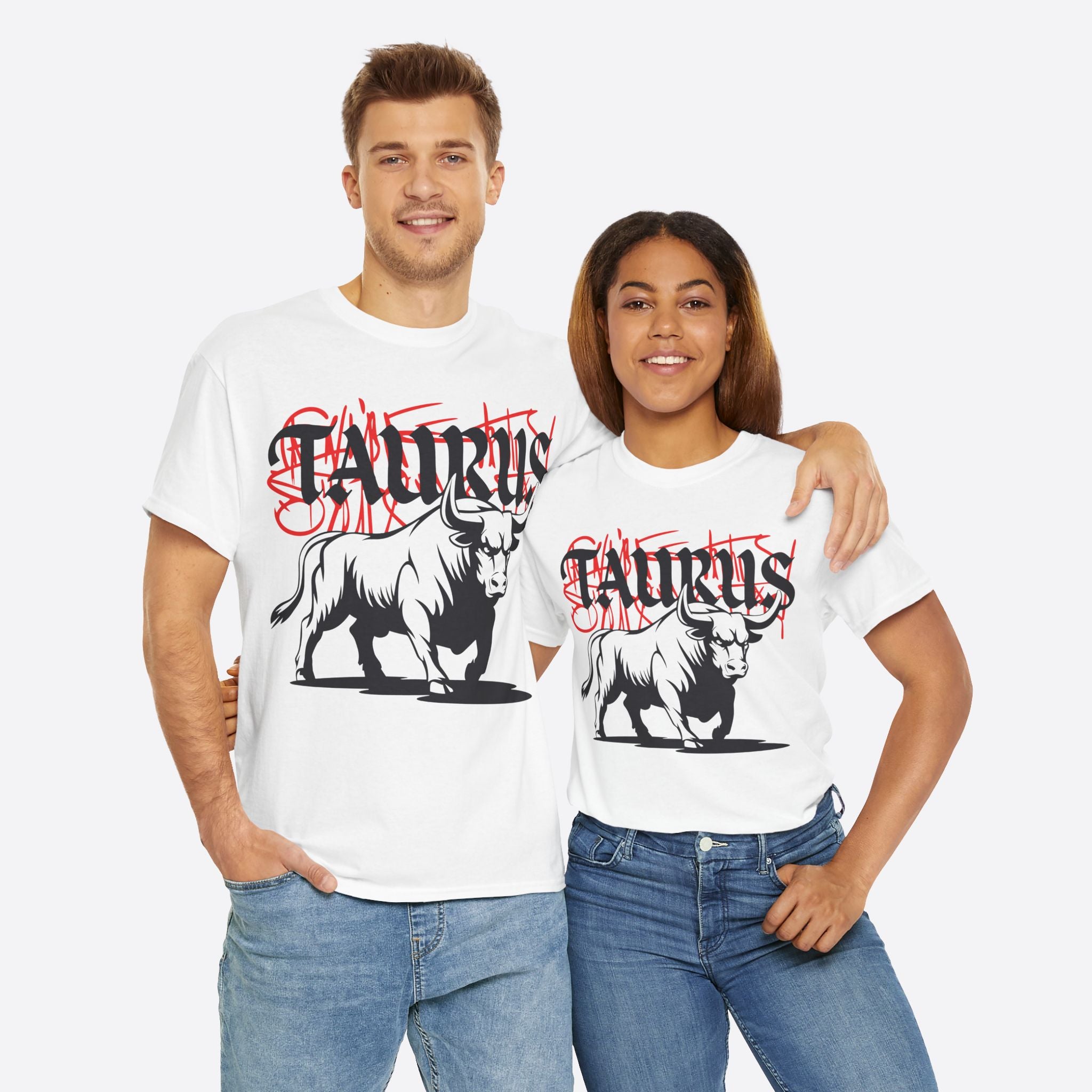 Taurus Zodiac - Graffiti Taurus Bull Graphic Tee - Unisex T-Shirt